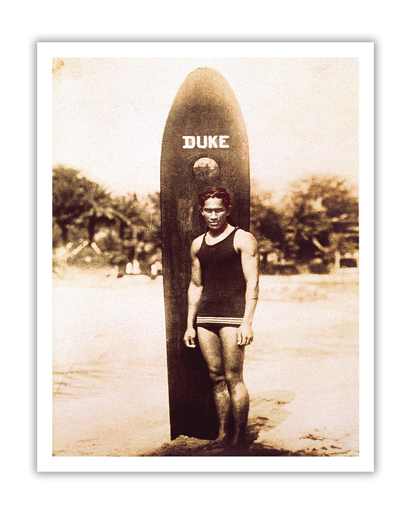 Duke Kahanamoku - Famous Hawaiian Surfer - Vintage Photograph c.1915