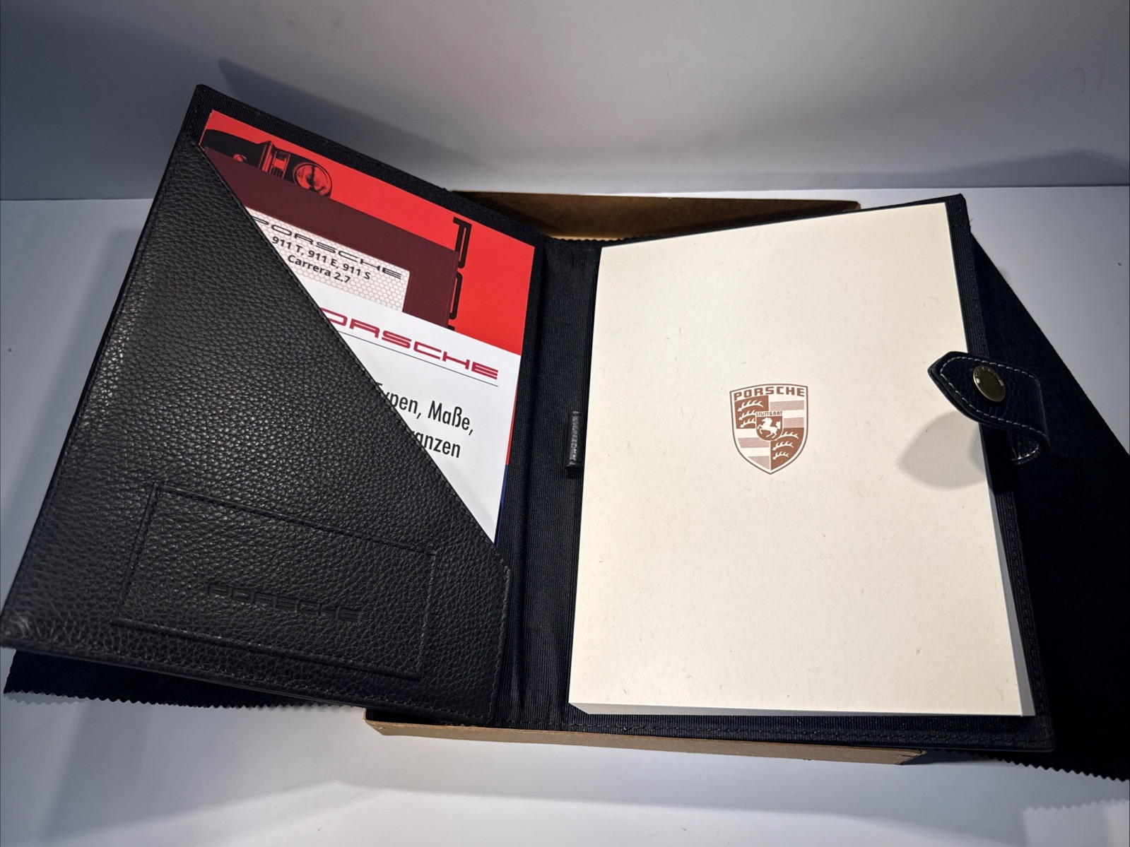 Genuine Porsche Document Wallet Pepita PCG48090100 NEW
