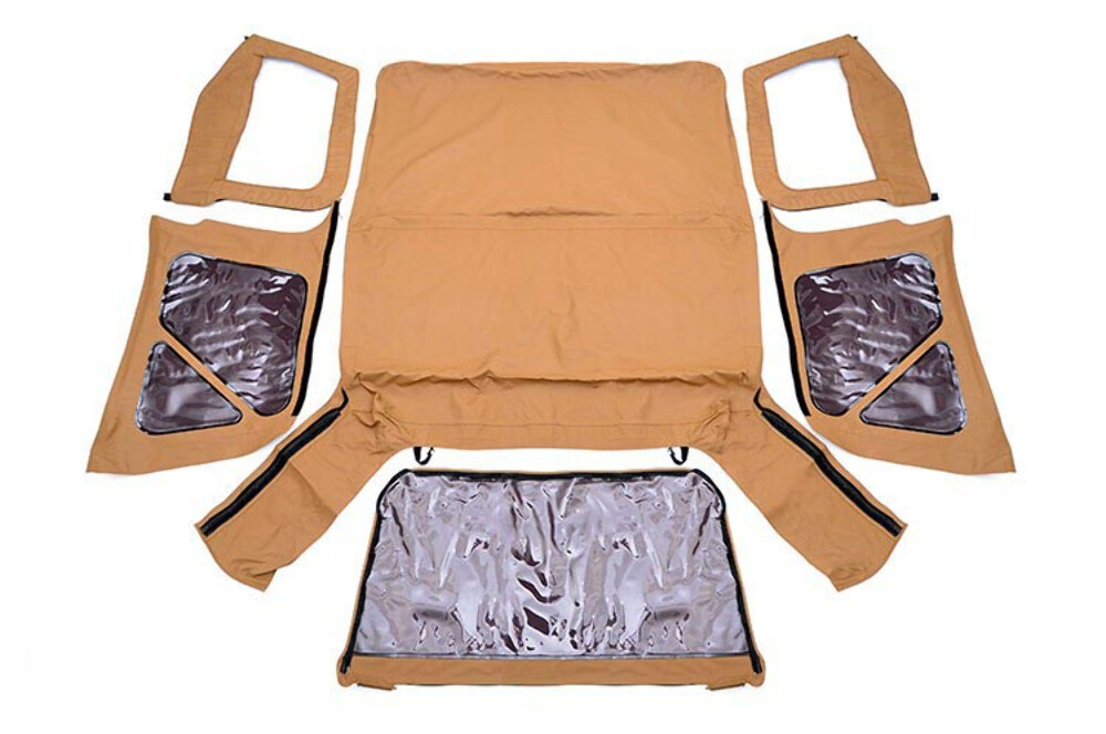 Rough Country Replacement Soft Top|Spice 97-06 TJ for Wrangler Half Steel Doors