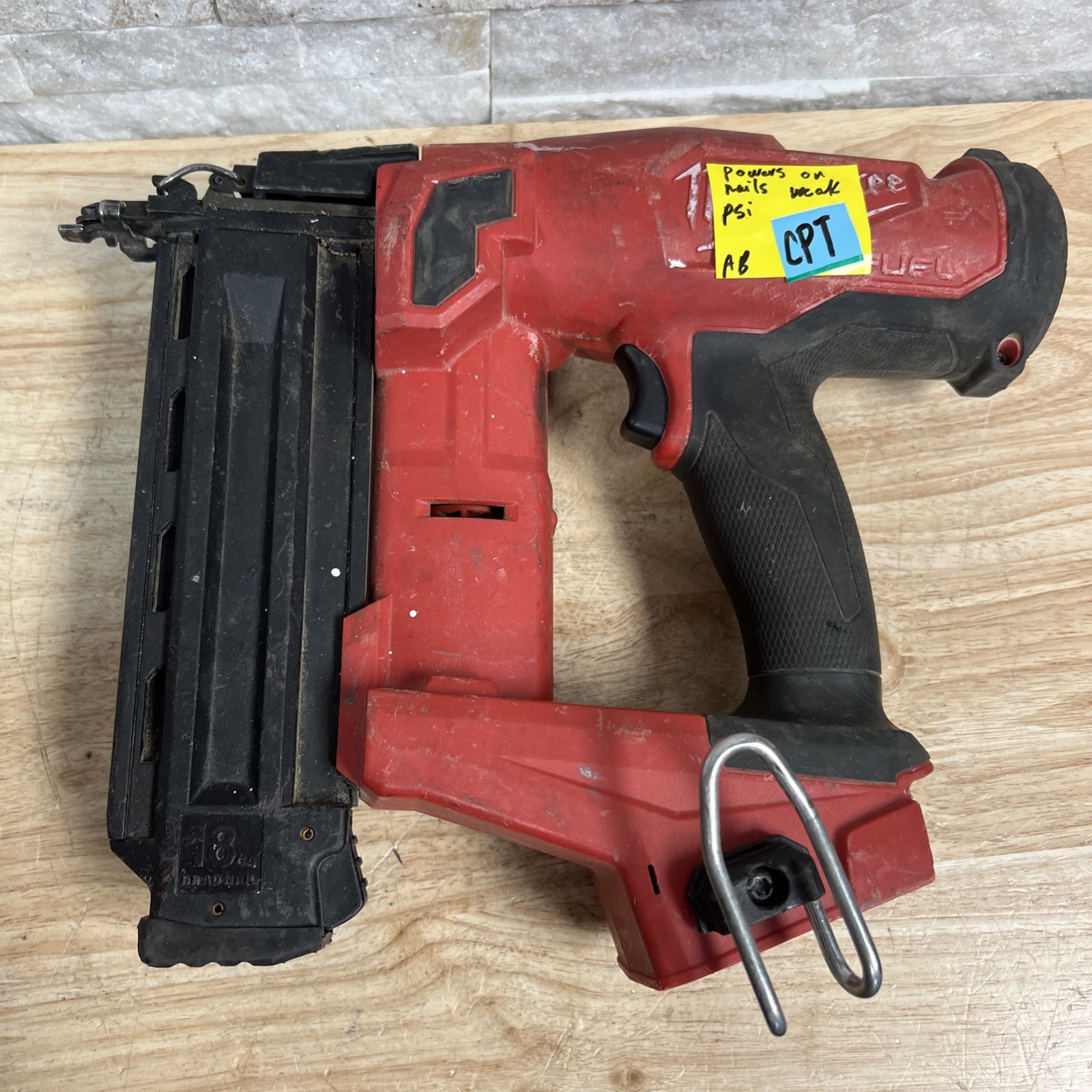 Milwauke 2746-20 M18 FUEL 18 Gauge Brad Nailer - FOR PARTS OR REPAIR