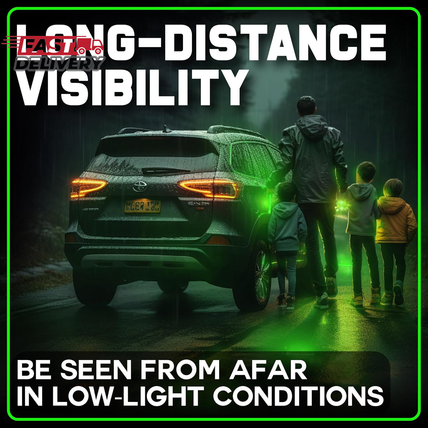 Partysticks Green Glow Sticks Emergency Chem Lights (6", 25 Pack) Military Grade