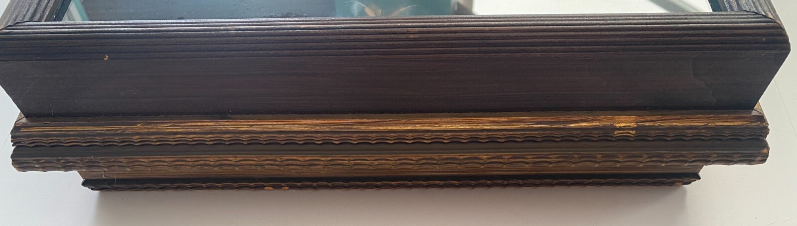 Vintage African Tribal Figure Statue Maternity Fertility Framed Shadow Box Large