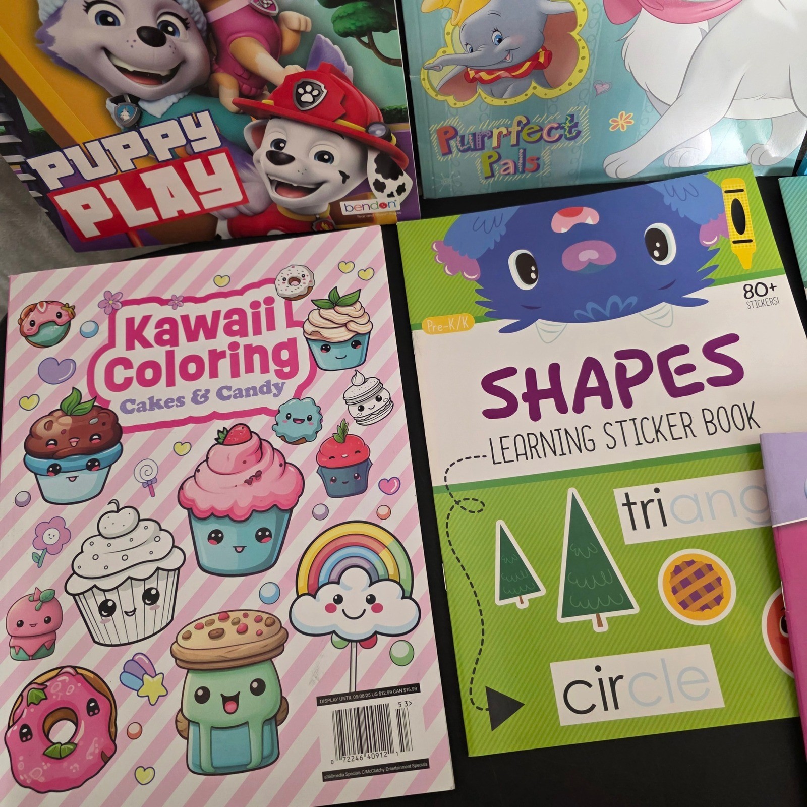 Assorted Disney Coloring Activity Book Bundle 12 Books Paw Patrol Kawaii