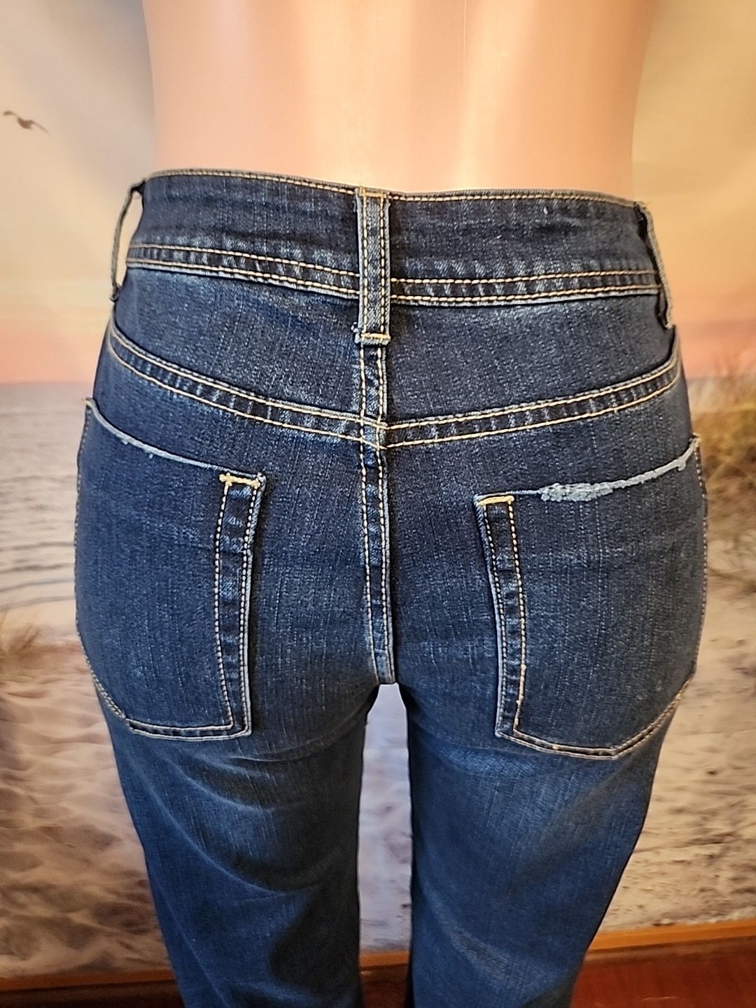 NWT Flamingals Women's #80292 Dark Blue Jeans Size XL {EXTRA LARGE}