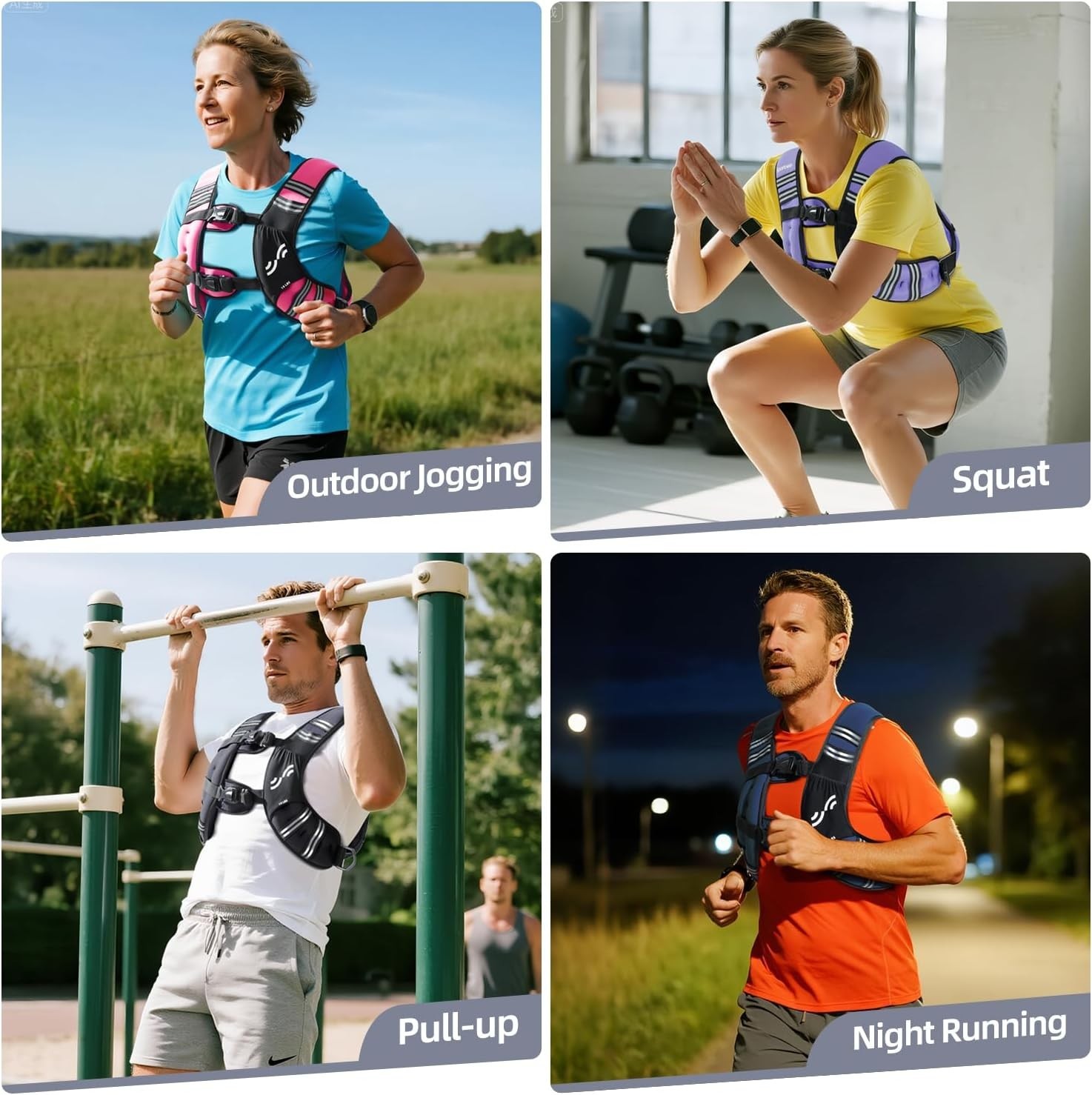 Weighted Vest Woman: 8lb/12lb/15lb/20lb/25lb Weight Vest for Walking with Pho...