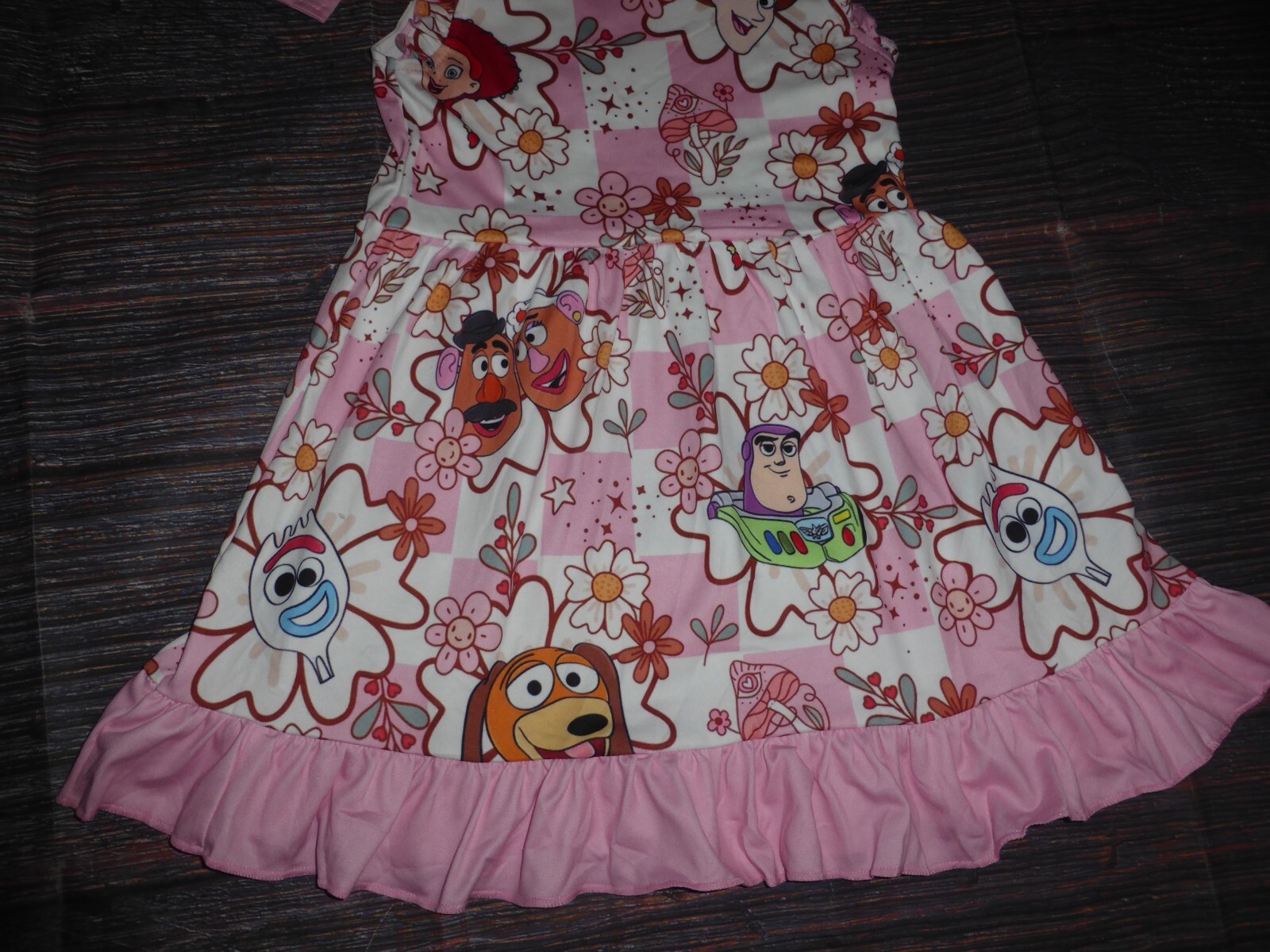 NEW Boutique Toy Story Girls Sleeveless Ruffle Dress