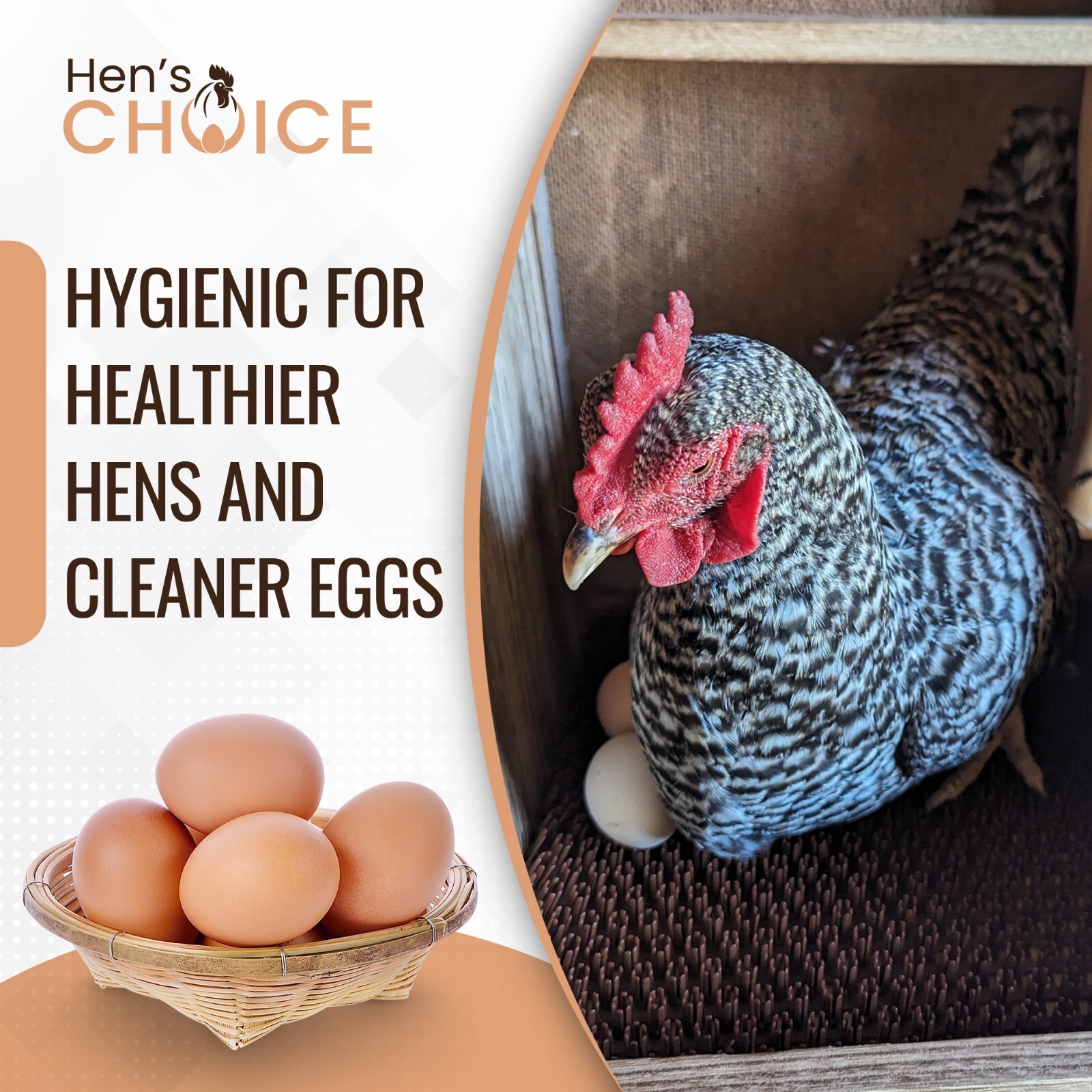 Hen's Choice™ - Washable Chicken Nesting Pads, Coop bedding for Hens & Poultry