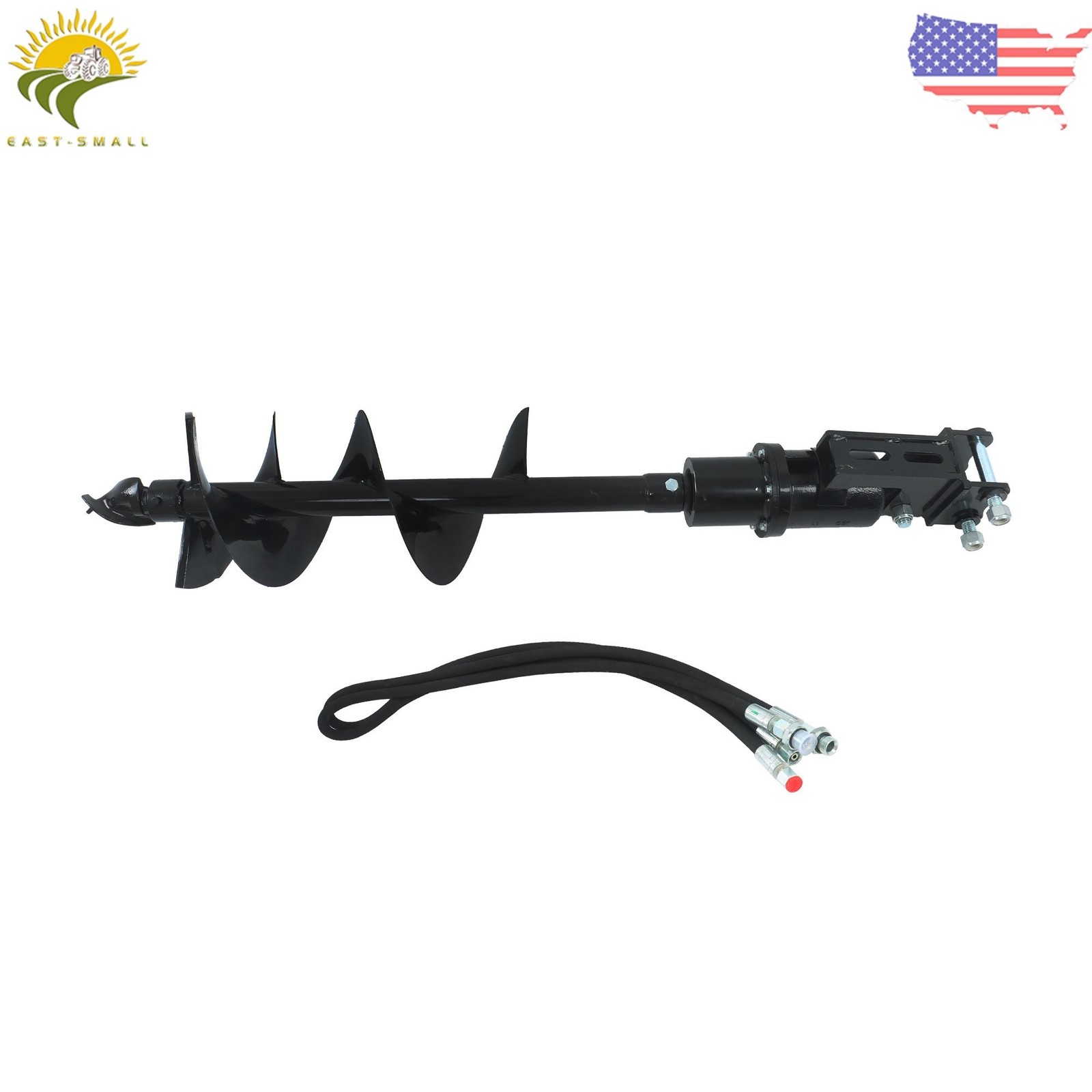 300mm Diameter Auger Drill For 1Ton-1.5Ton Small Digger Mini Excavator 2 pipes