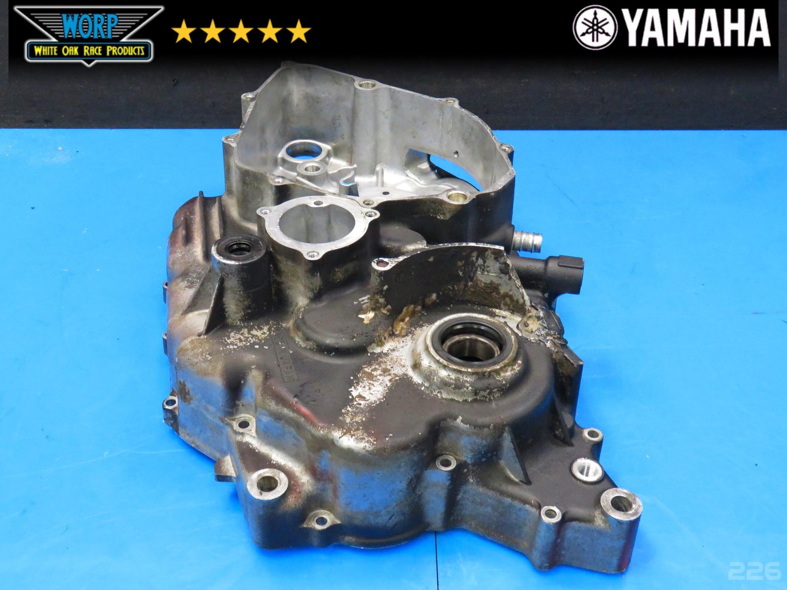 2006 YAMAHA RAPTOR 350 MATCHED LEFT RIGHT CRANK CASES CRANKCASE SET ~ OEM 04-13