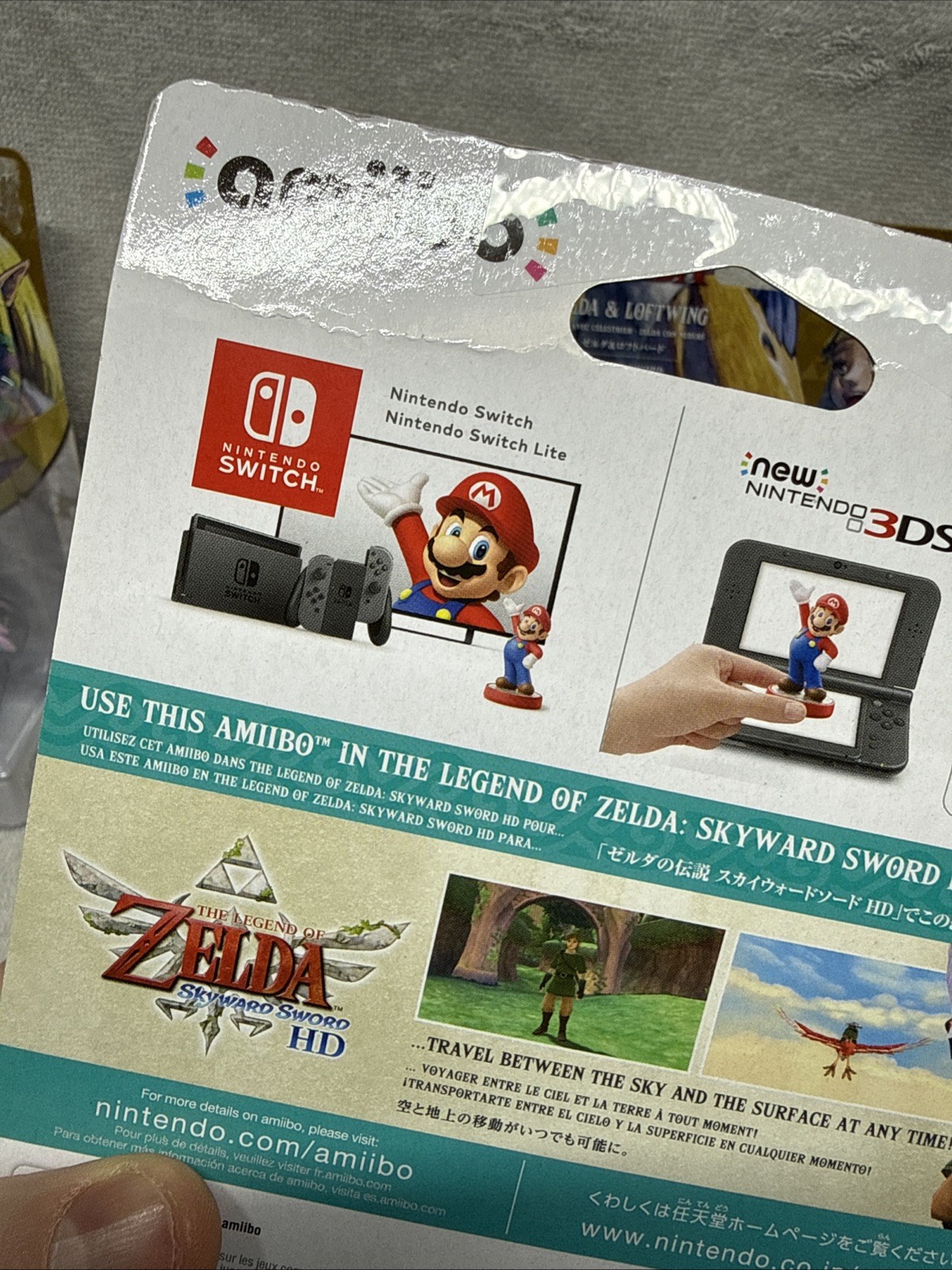 Zelda & Loftwing Amiibo Figure - The Legend of Zelda Skyward Sword