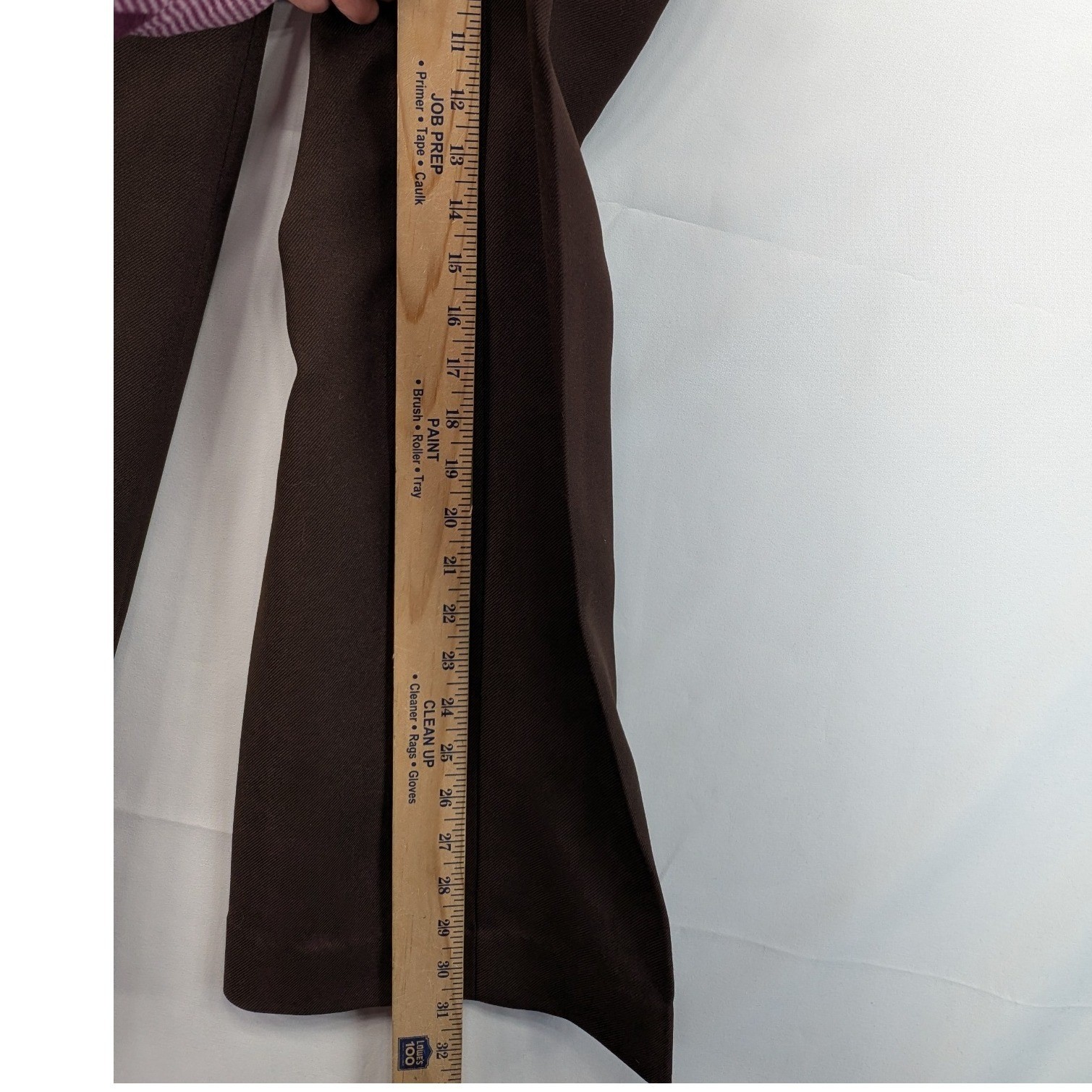 Vintage Wrangler Mens Brown Western Dress Slacks Wide Leg USA Made 32x31 WS100BN