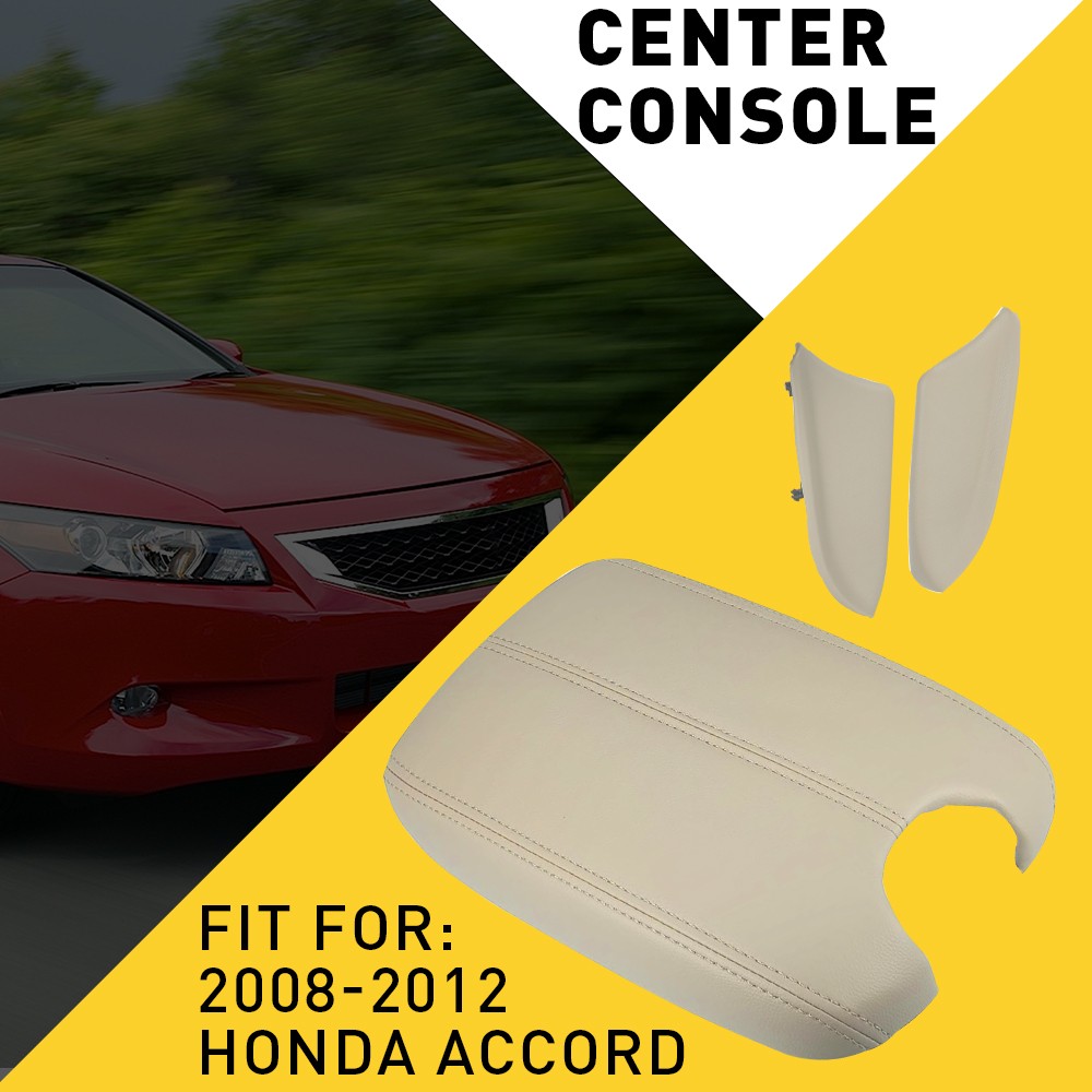 Door Armrest Hand Leather Arm Rest Cover Base Lid For Honda Accord 08-12 J
