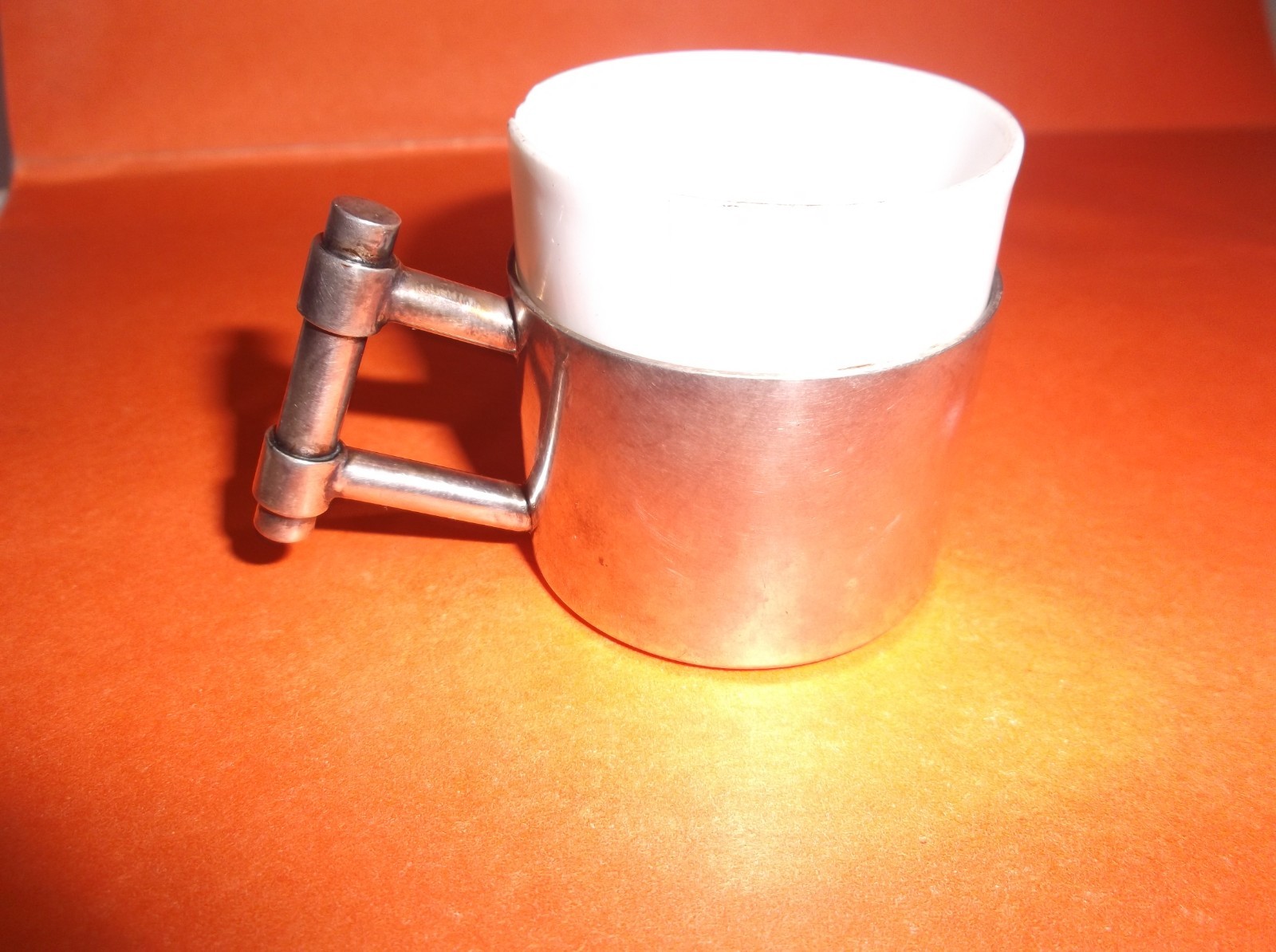 Vintage Silver Demitasse Espresso Cup by Krupp Berndorf, Original Liner