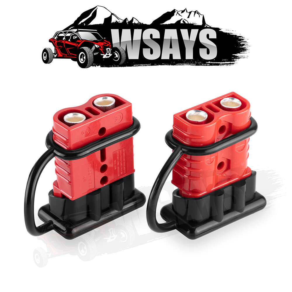 2-4 Gauge Battery Quick Connect Disconnect Electrical Plug Kit For Winch Trailer