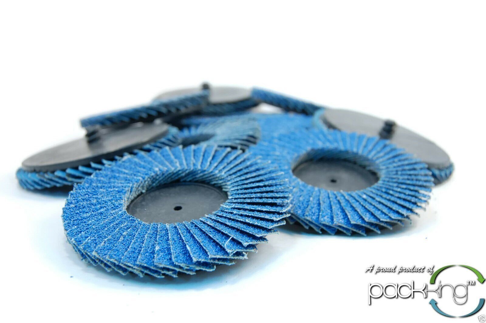 (10pk) 3" Inch 40 Grit Flap Sanding Disc Wheels Type R Roloc Threaded Twist Lock