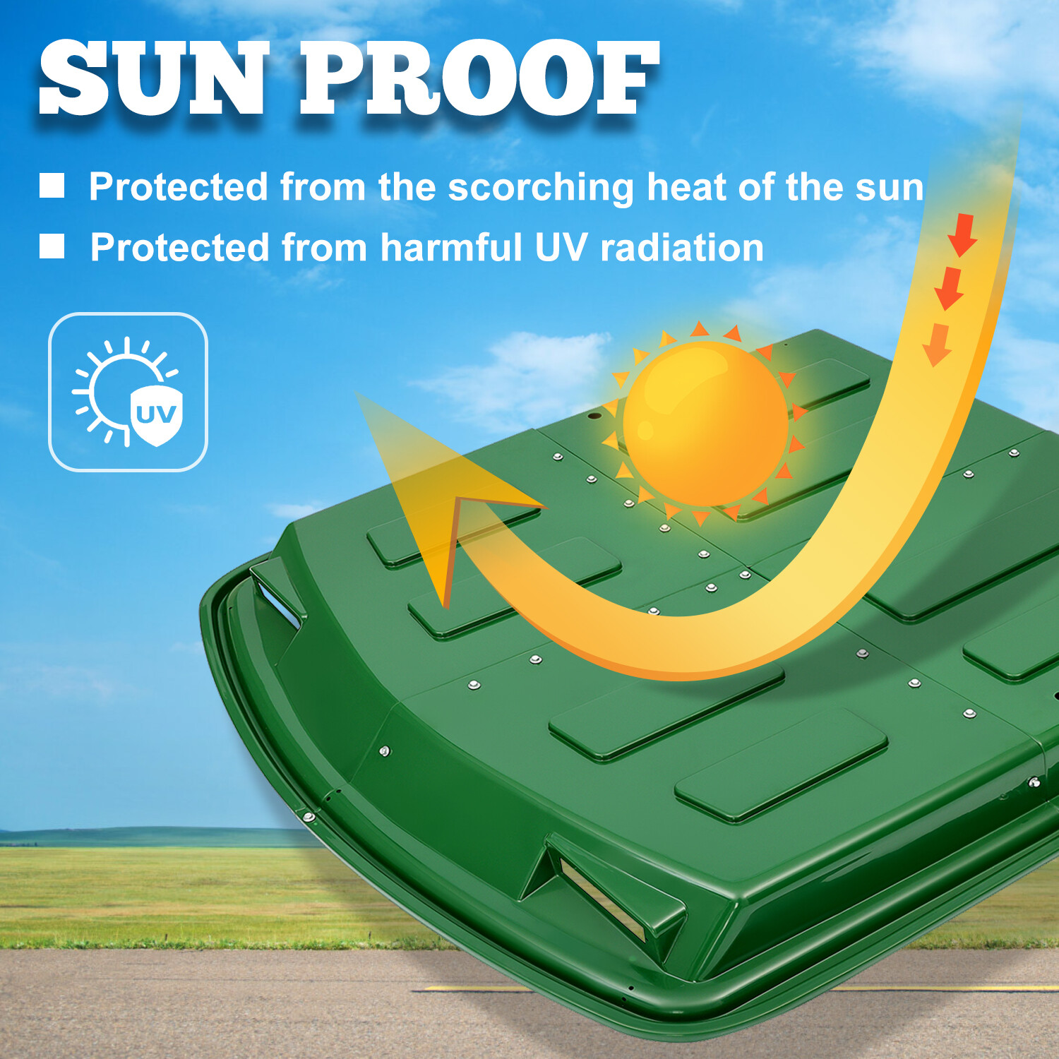 For John Deere 4430 4650 2350 2850 2950 2955 3155 4030 Tractors Cab Roof