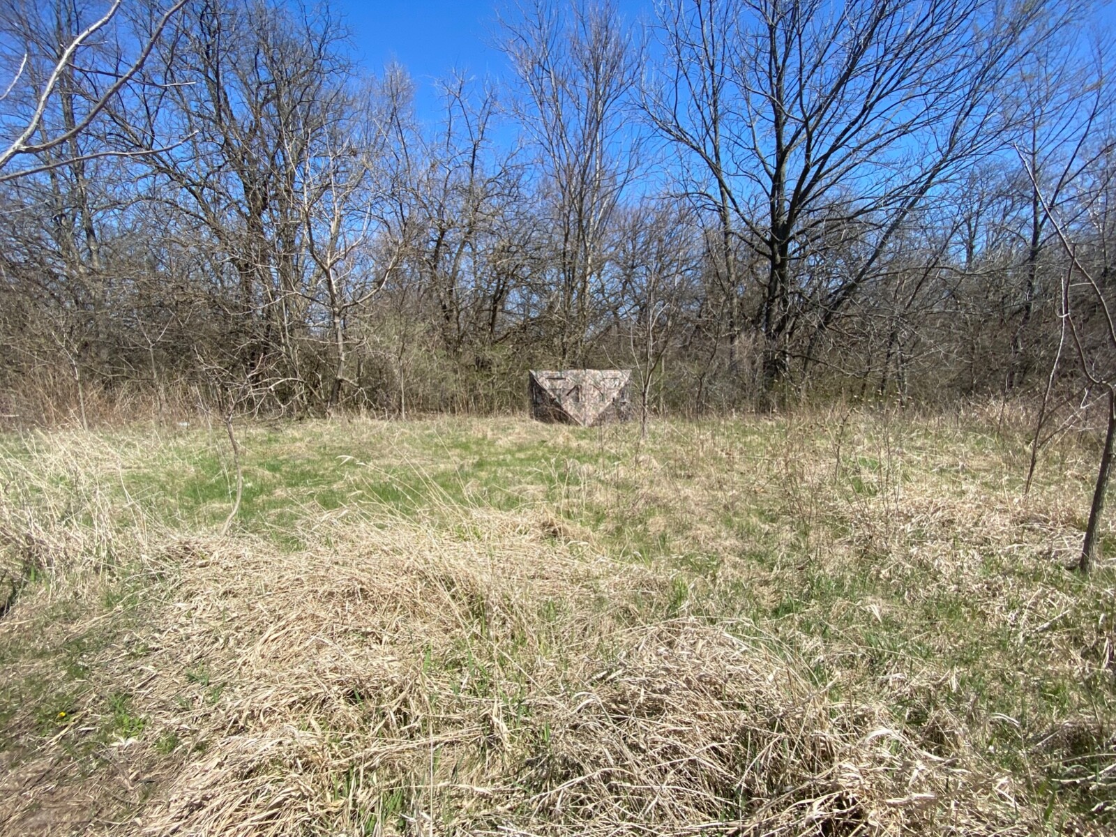 Turkey Hunting Blind Real Tree Camo Portable 2 Sided Hub Panel Stake Out Deer