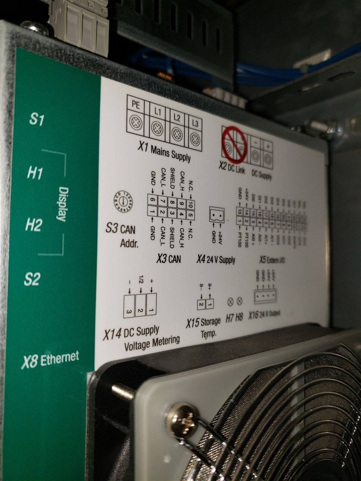 LTi DRIVES PM-E40.2DRA054P FW. 130.00-10 Wind Turbine Pitch Control Inverter 05