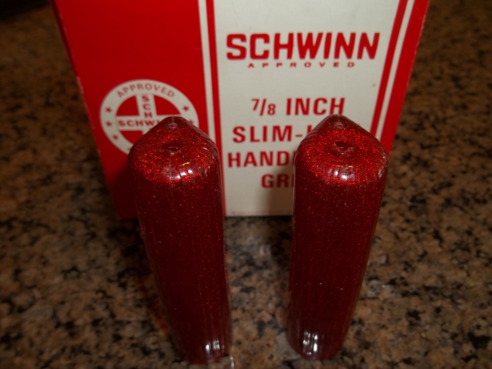 Schwinn Stingray NOS Apple Krate Bicycle Handlebar Grips Red Originals