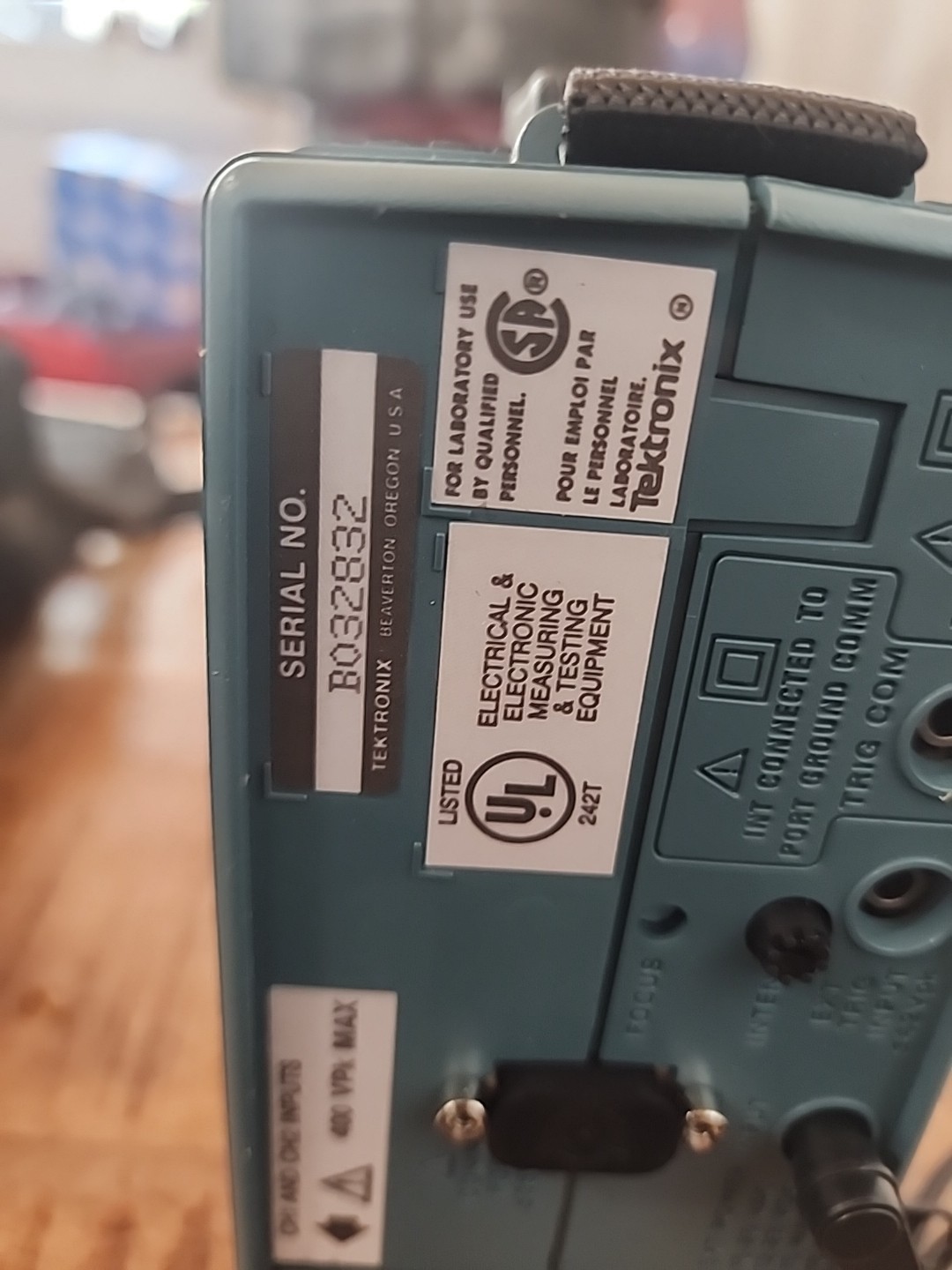 Tektronix Digital Oscilloscope 222A 12V Power Supply Carrying Case NEW Probe Set