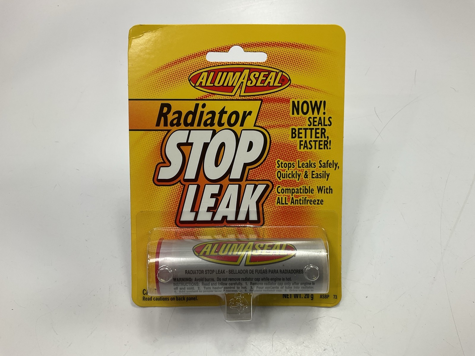 AlumAseal ASBPI12 Radiator Stop Leak Powder Blister Card 20G - Emergency Repair