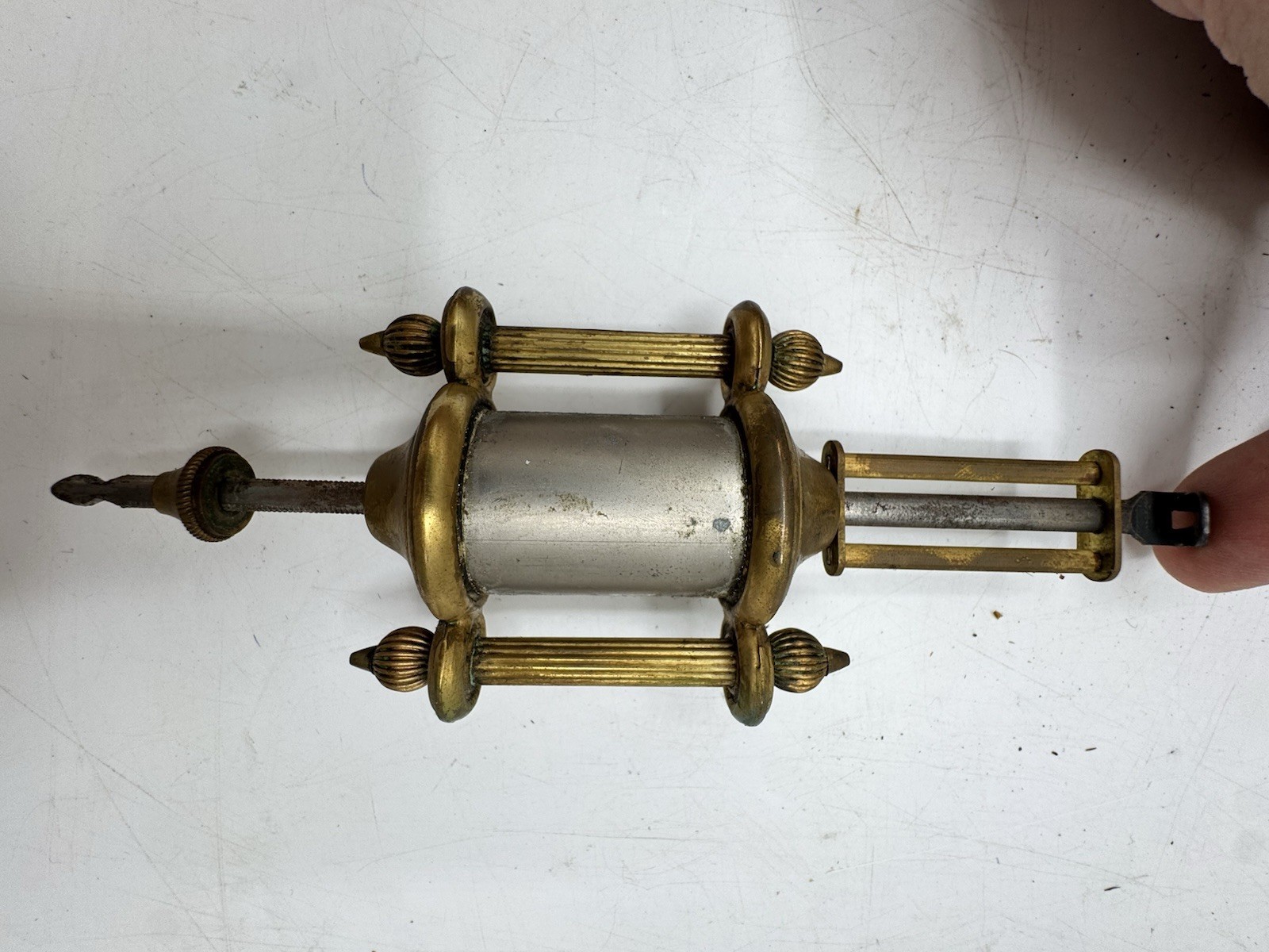 Antique 1800s WM L Gilbert Mantle Clock W/Key Tested Runs