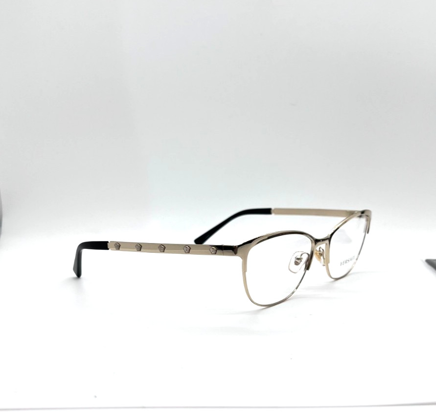 VERSACE 1251 1252 Women Eyeglasses 53-16-140 Pale Gold 100% Authentic
