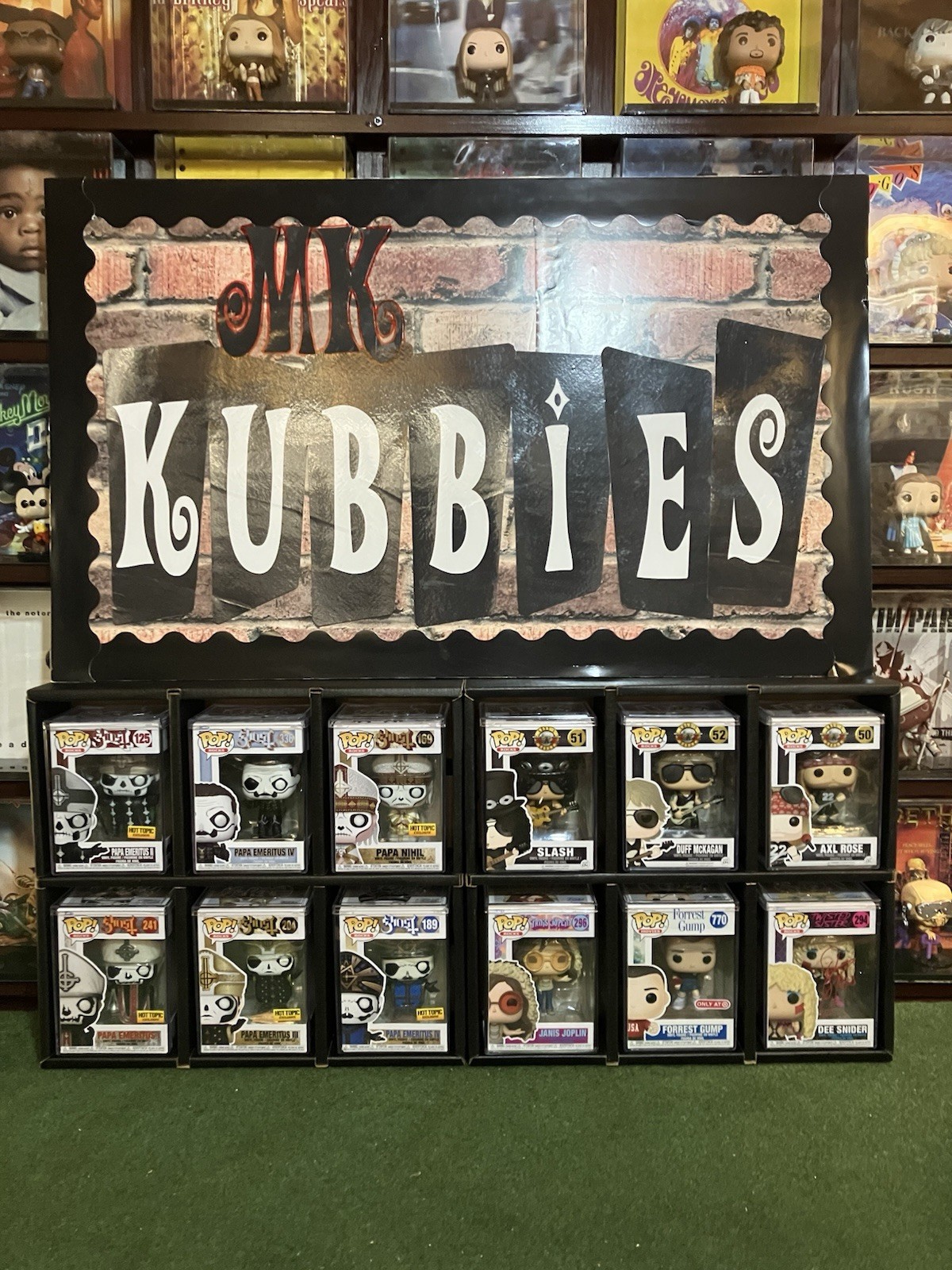 Funko Pop Display shelf Kubbie BLACK. FITS HARD STACKS, ARMOR & THRILLJOY