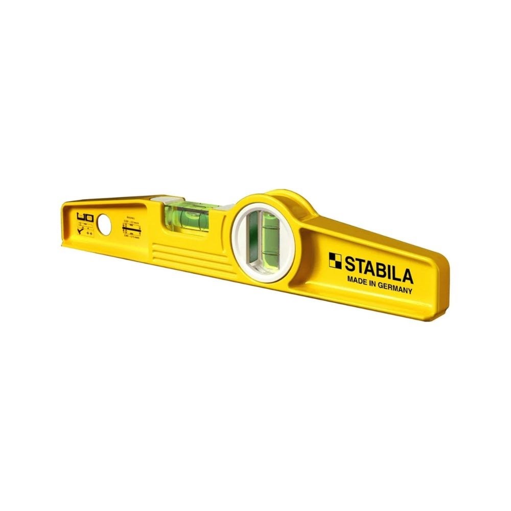 Stabila 25010 10in Type 81S Die Cast Torpedo Level 2 Vial Yellow