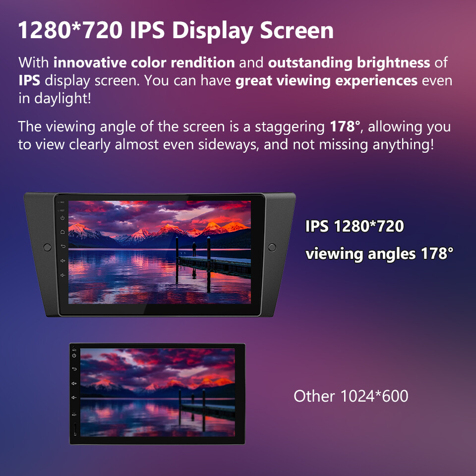 Android 10 8-Core 2GB RAM Head Unit Car GPS Radio Stereo for BMW E90 E91 E92 E93