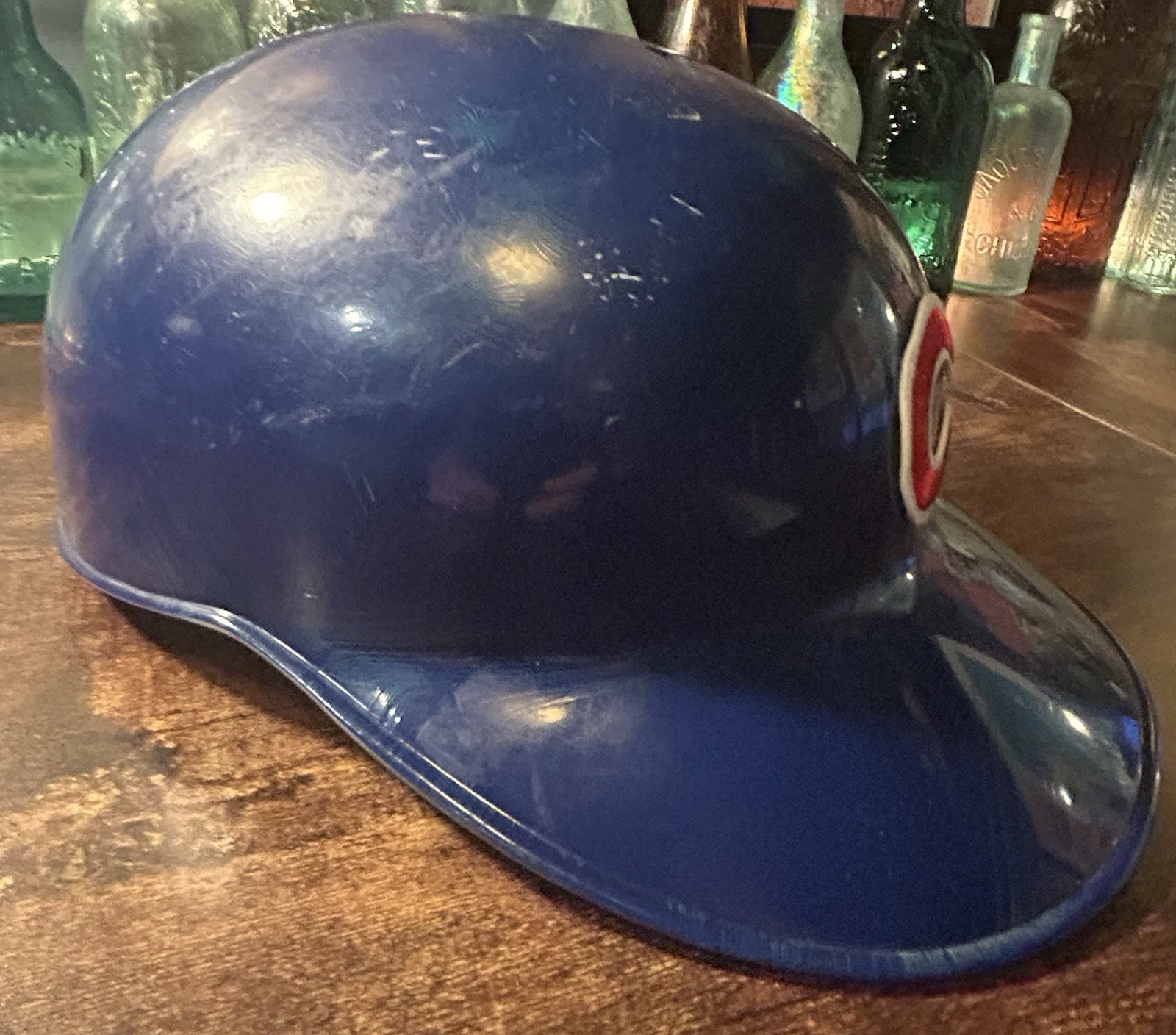 Circa 2004 Chicago Cubs #39 ABC Game Worn Used Catchers Flapless Helmet