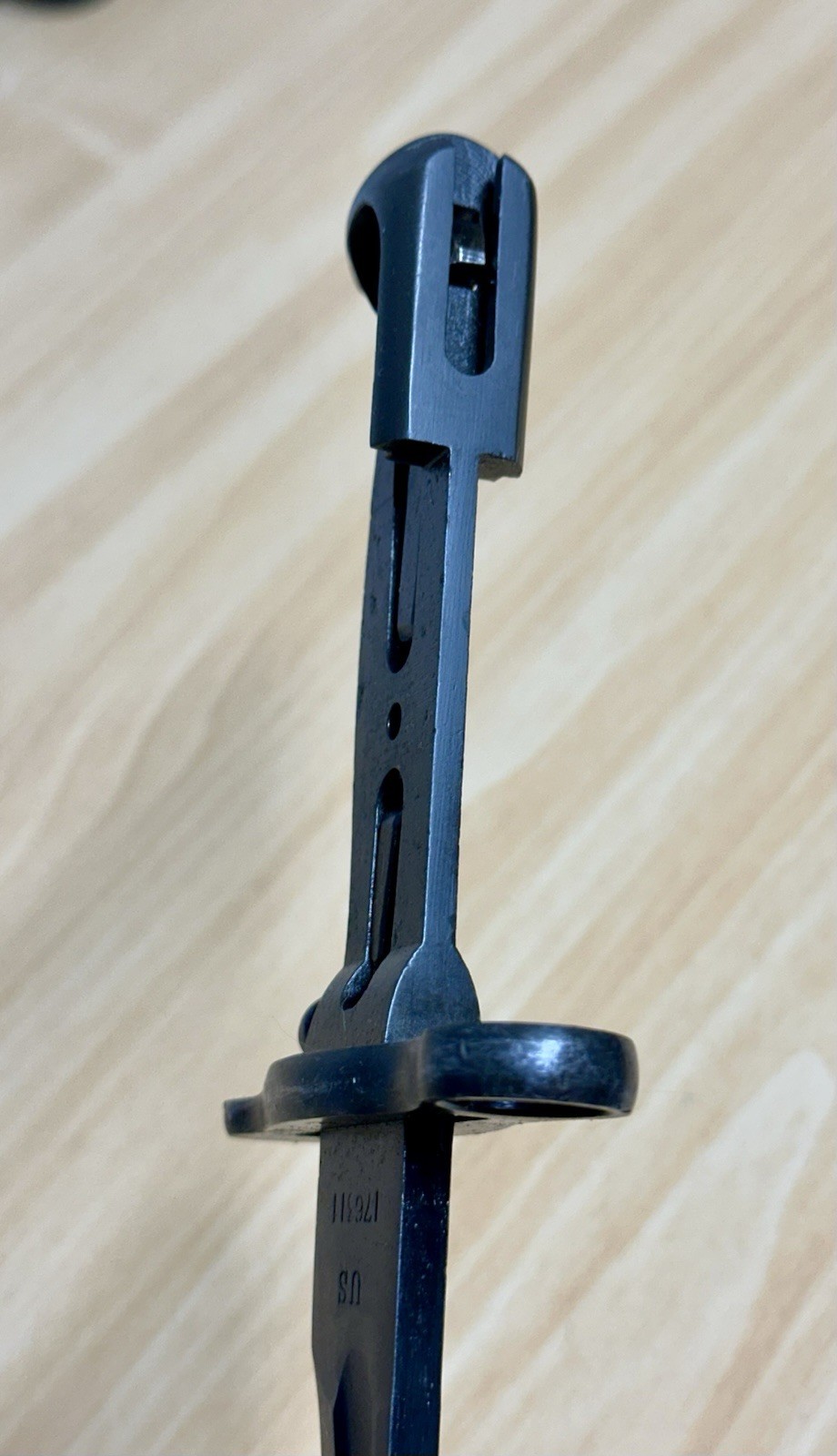 WWI US M1905-E1 10” Bayonet RIA 1910 Rock Island Armory Marked USS Nevada BB 36