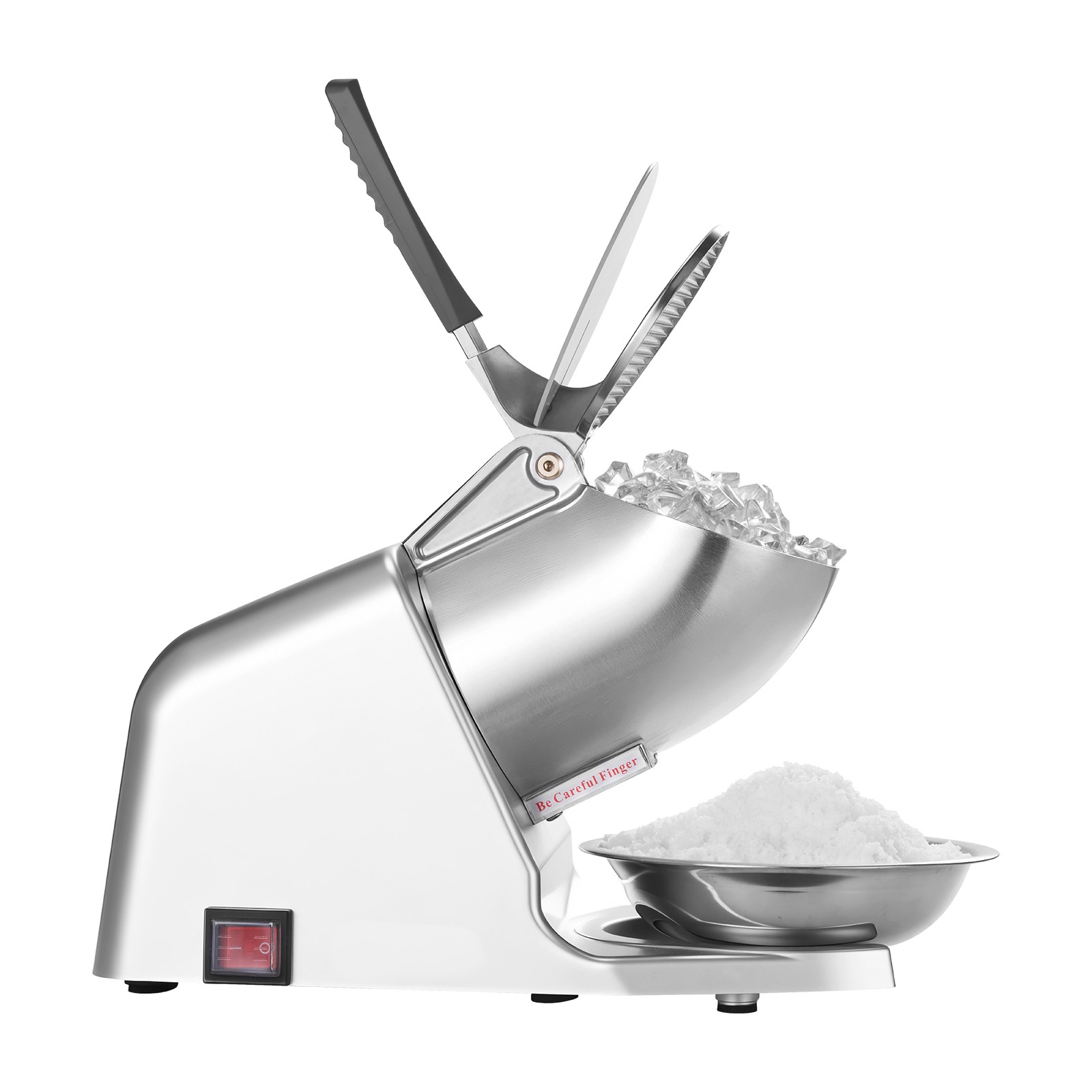 Uimoso Electric Ice Crusher Machine 143LBS/H for Shaved Ice and Snow Cones