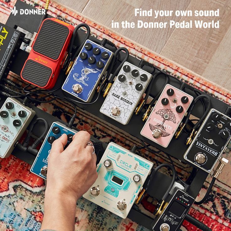 🎸 Donner 6 Pack Noiseless 6 in Patch Cables Effects Pedal Lead 1/4" Right Angle