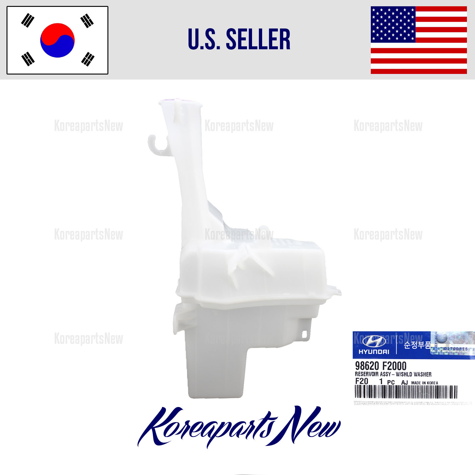 Wiper Washer-Windshield Fluid-Reservor Tank 98620F3000 HYUNDAI ELANTRA 2017-2018