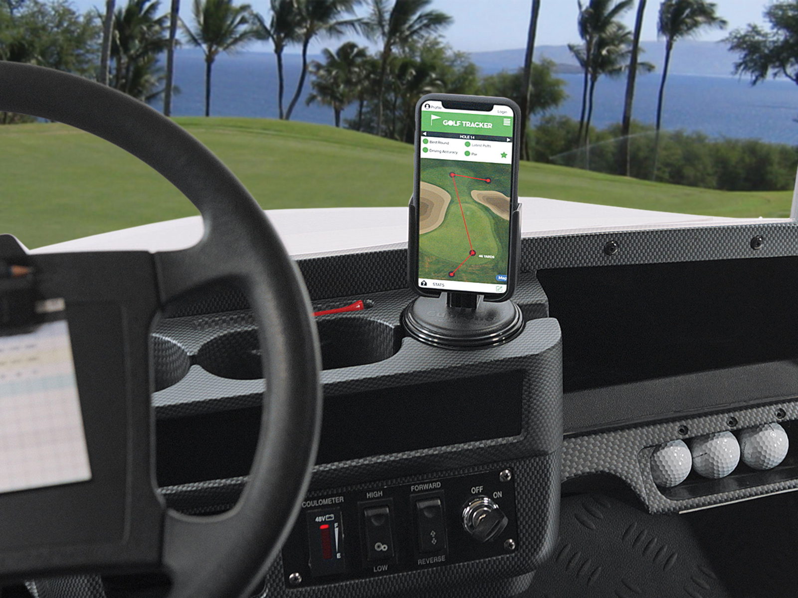 WeatherTech CupFone Universal Adjustable Cup Holder Car Mount for Cell Phones