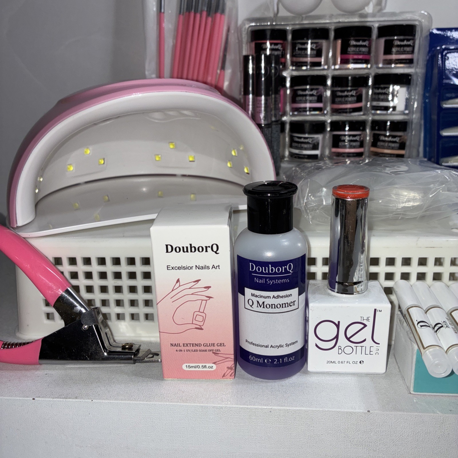 Bundle Of Acrylic Nails, Powders, Glue & More