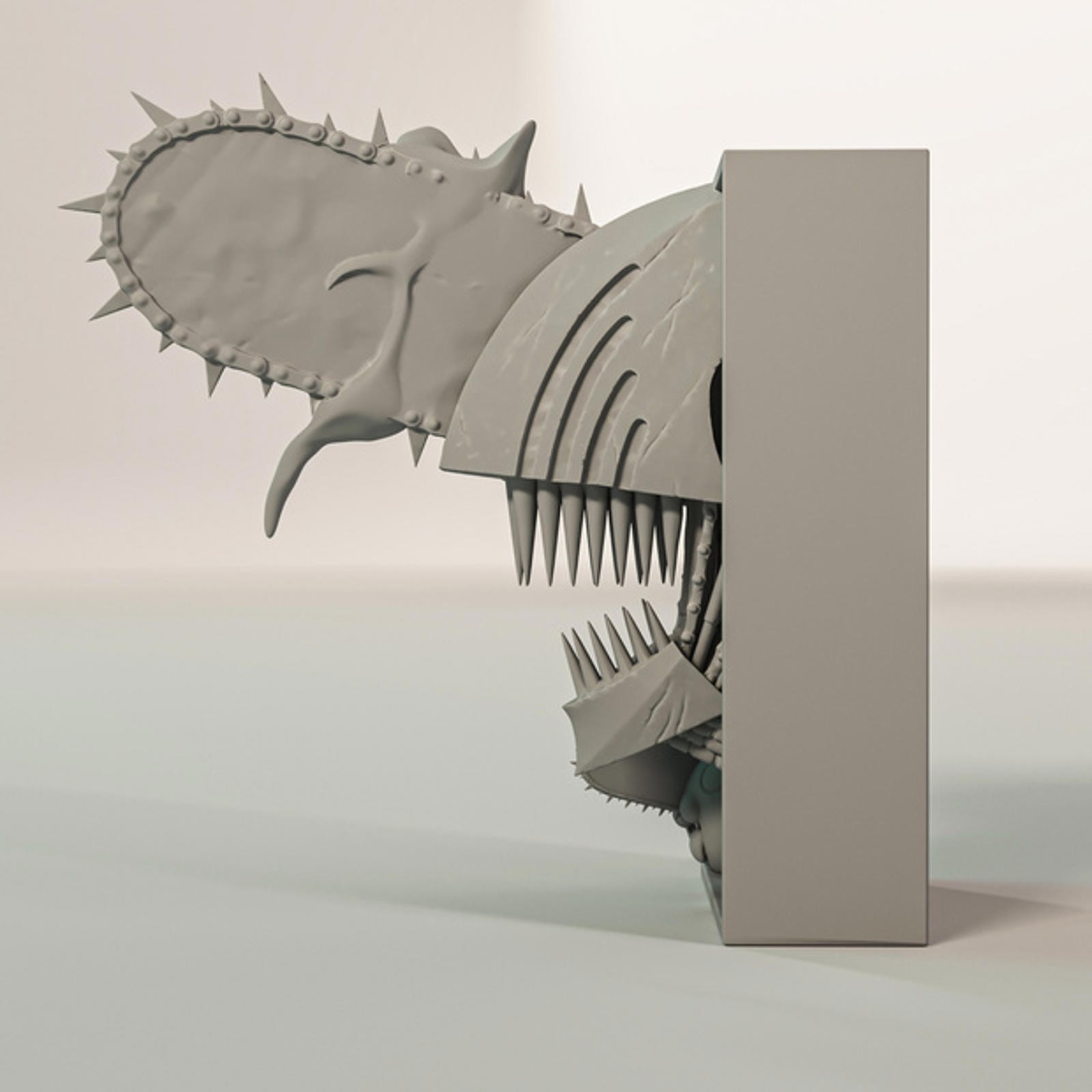 Chainsaw Man Denji Manga Nook - 3D Printed Chainsaw Devil Shelf Insert