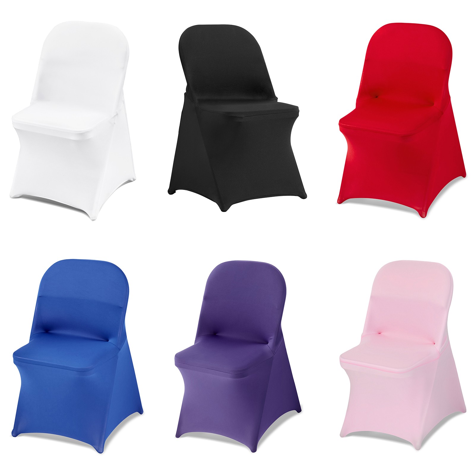 Uimoso 12-150PCS Stretch Spandex Chair Covers for Weddings Parties and Dining