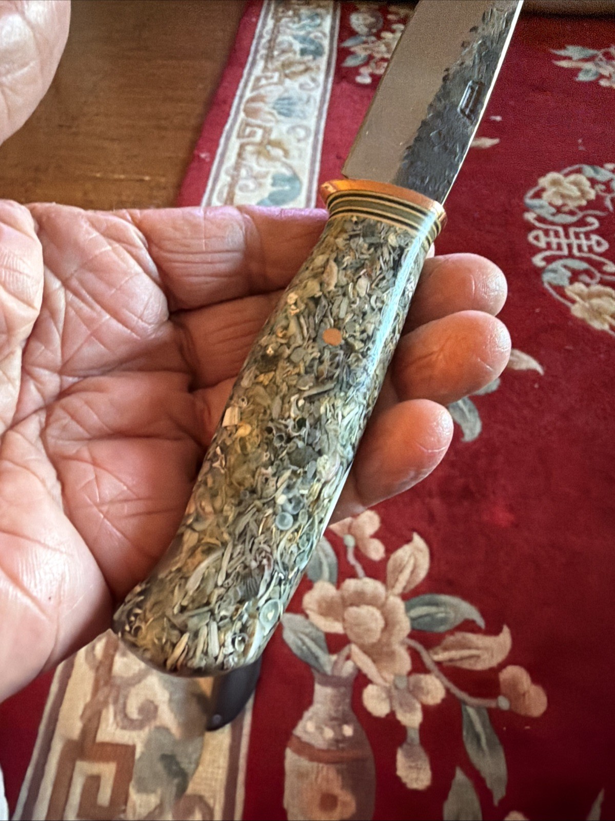 Behring Made Trout & Bird Stainless Knife with Warlander Sheath