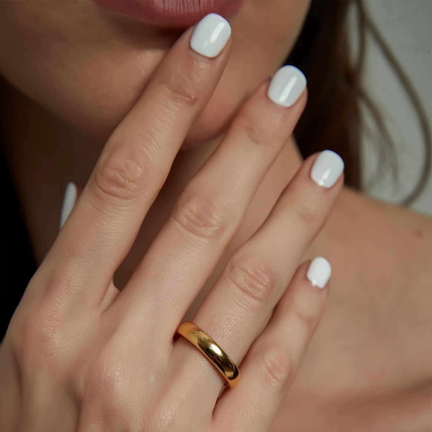 TGNEL 4mm-8mm Dome Fashion Wedding Band Ring for Men Women Comfort Fit 4-15