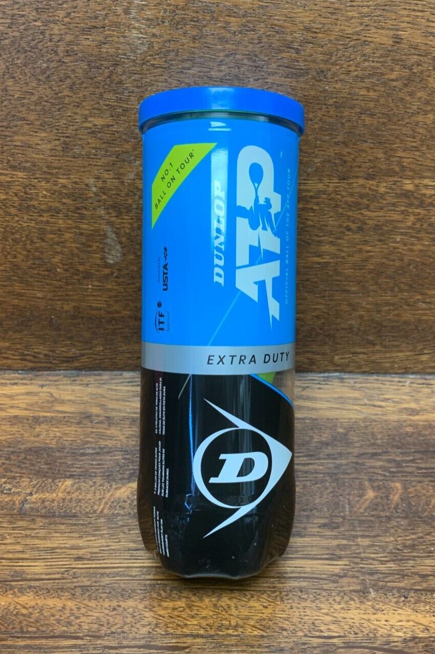 Dunlop ATP Extra Duty Tennis Balls, hard court balls, NEW, sold by the can