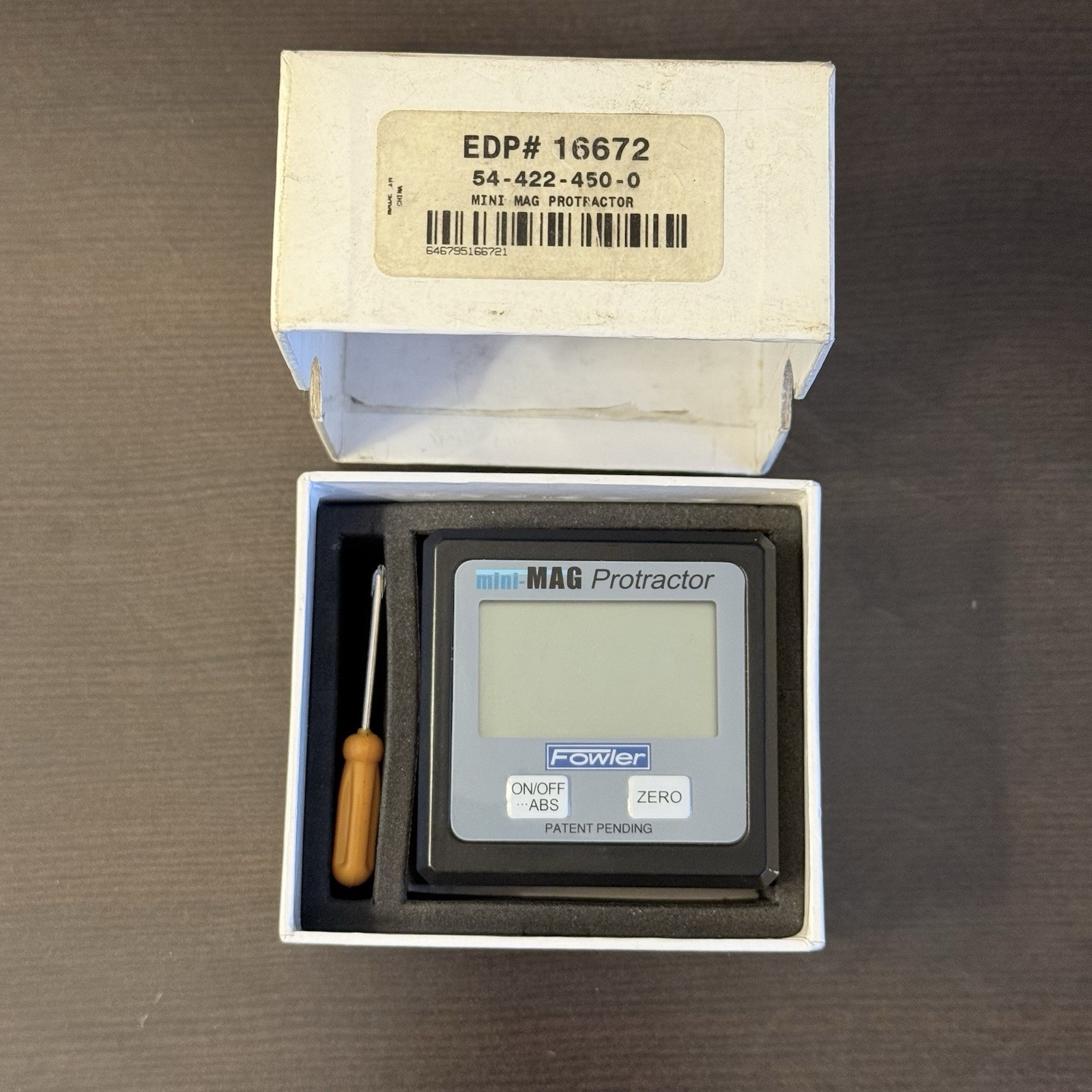 Fowler Mini-Mag Digital Protractor Magnetic Model 54-422-450-0