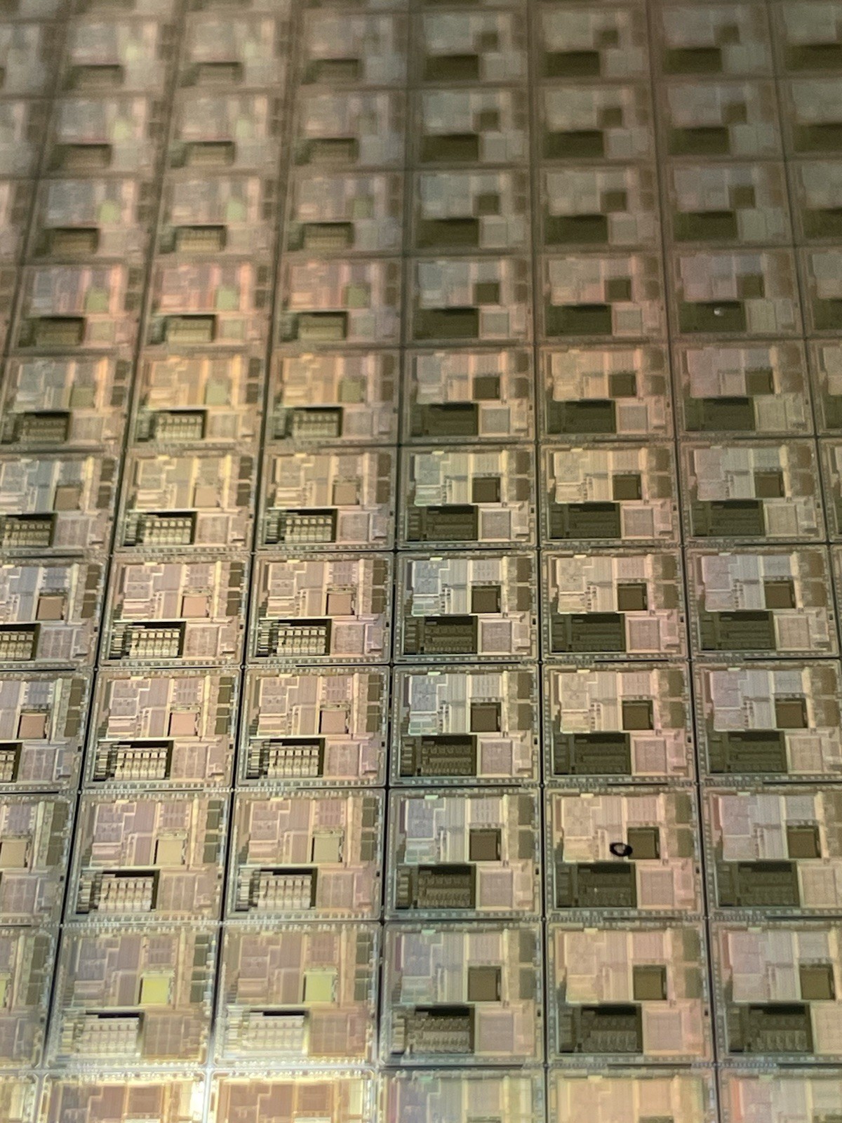 6” Silicon Wafer Intel 87C196ET Vintage 1986 and ALCATEL 6” Silicon Wafer.