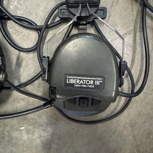 ​TCI Liberator III Dual Comm OD Green W/ Team Wendy Rail Mounts w/ Dual Com PTT