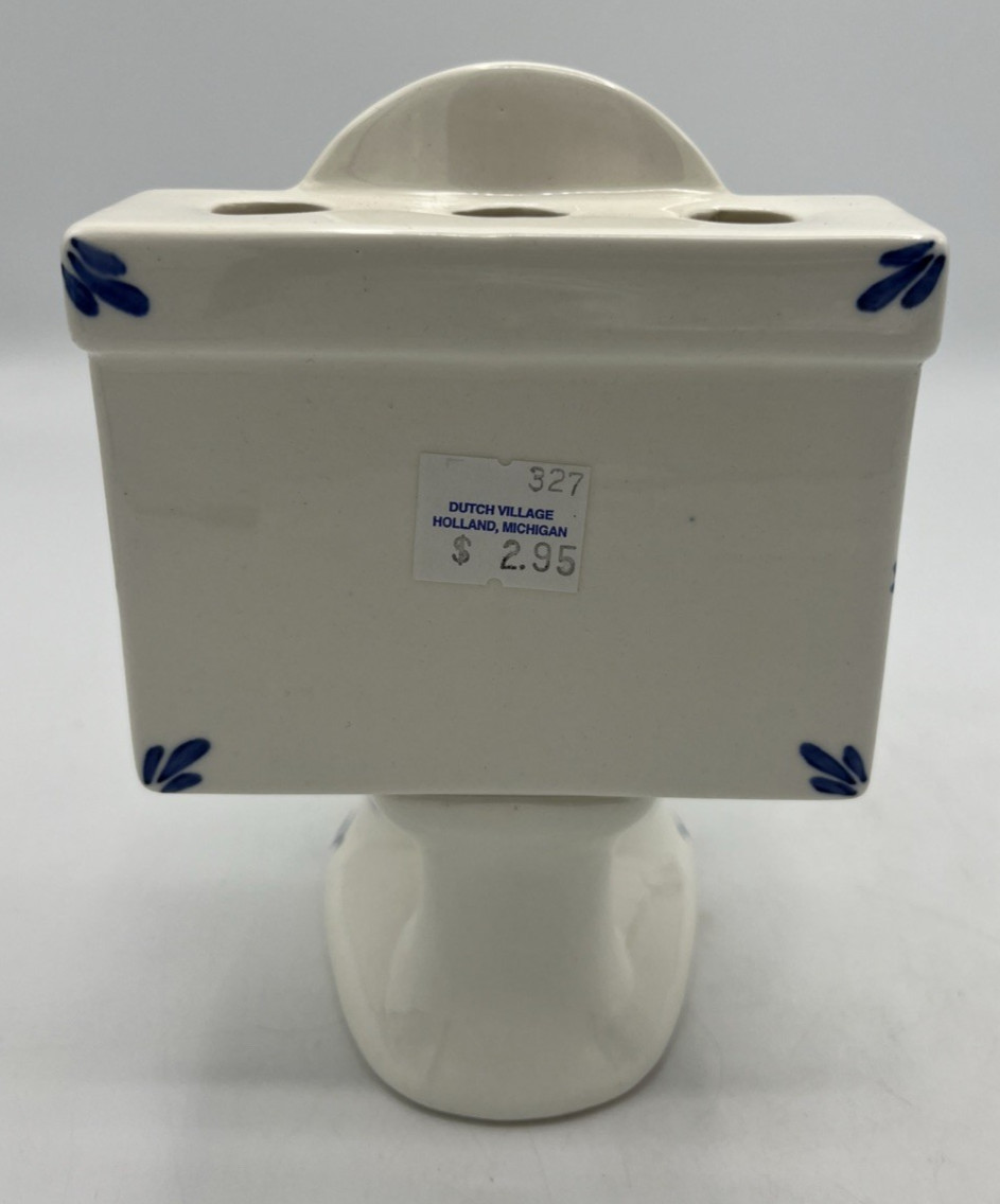 Delftware Delft Toothbrush Holder Ceramic Toilet Bowl Holland