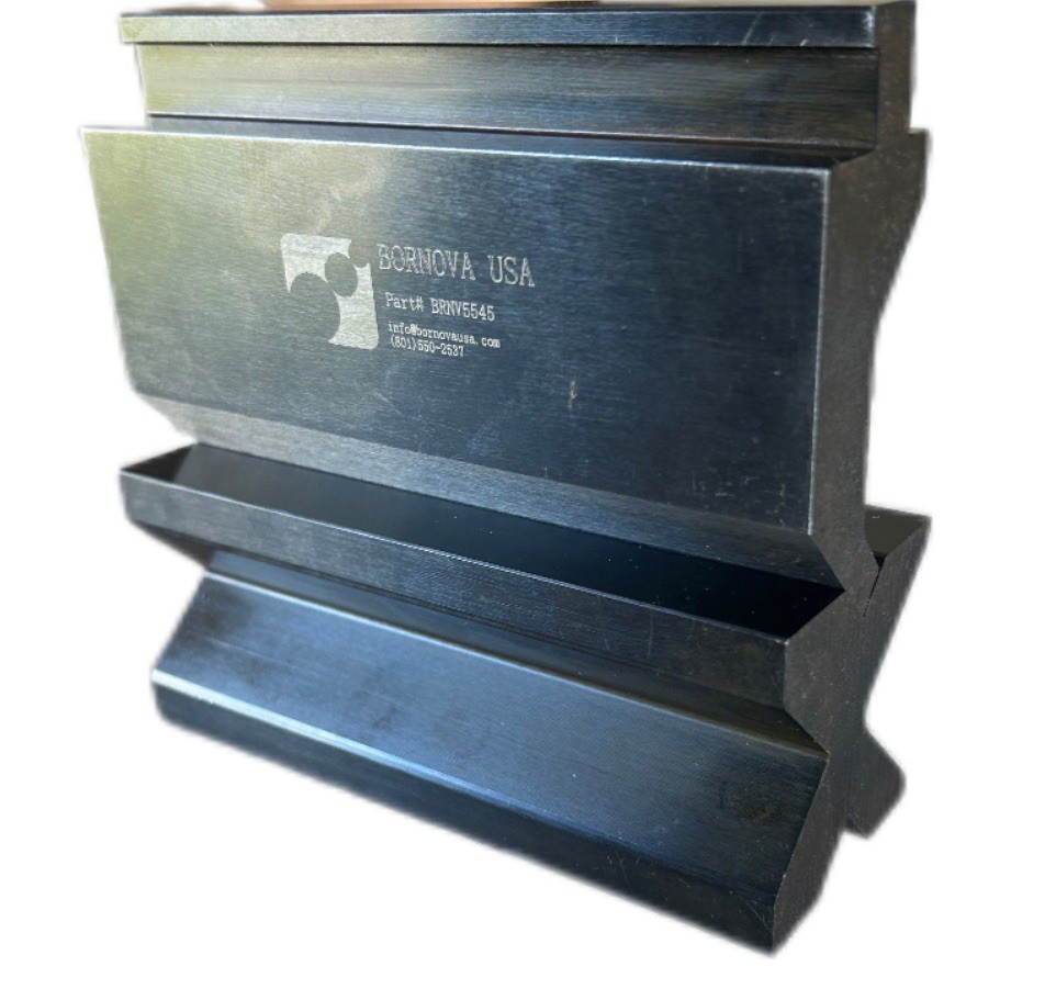 NEW 6” American Type Press Brake Punch (Height: 3.03") & 4-Way Die (2.36"sq)