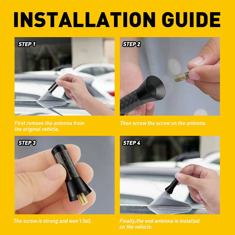 High Quality Car Short Antenna Stealth FM AM Radio Antenna Fit For Most Vehicle