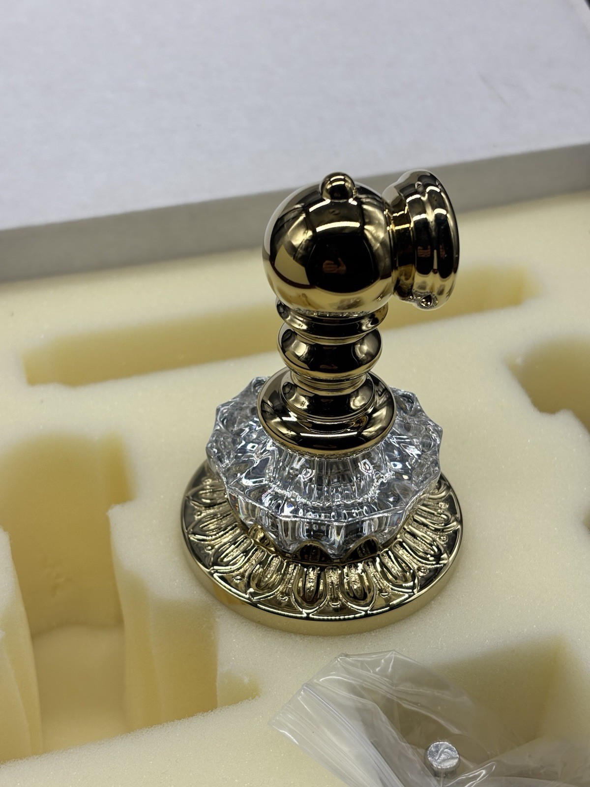 Baldwin Brass Polished Brass Tissue Roll Holder PEYTON NIB