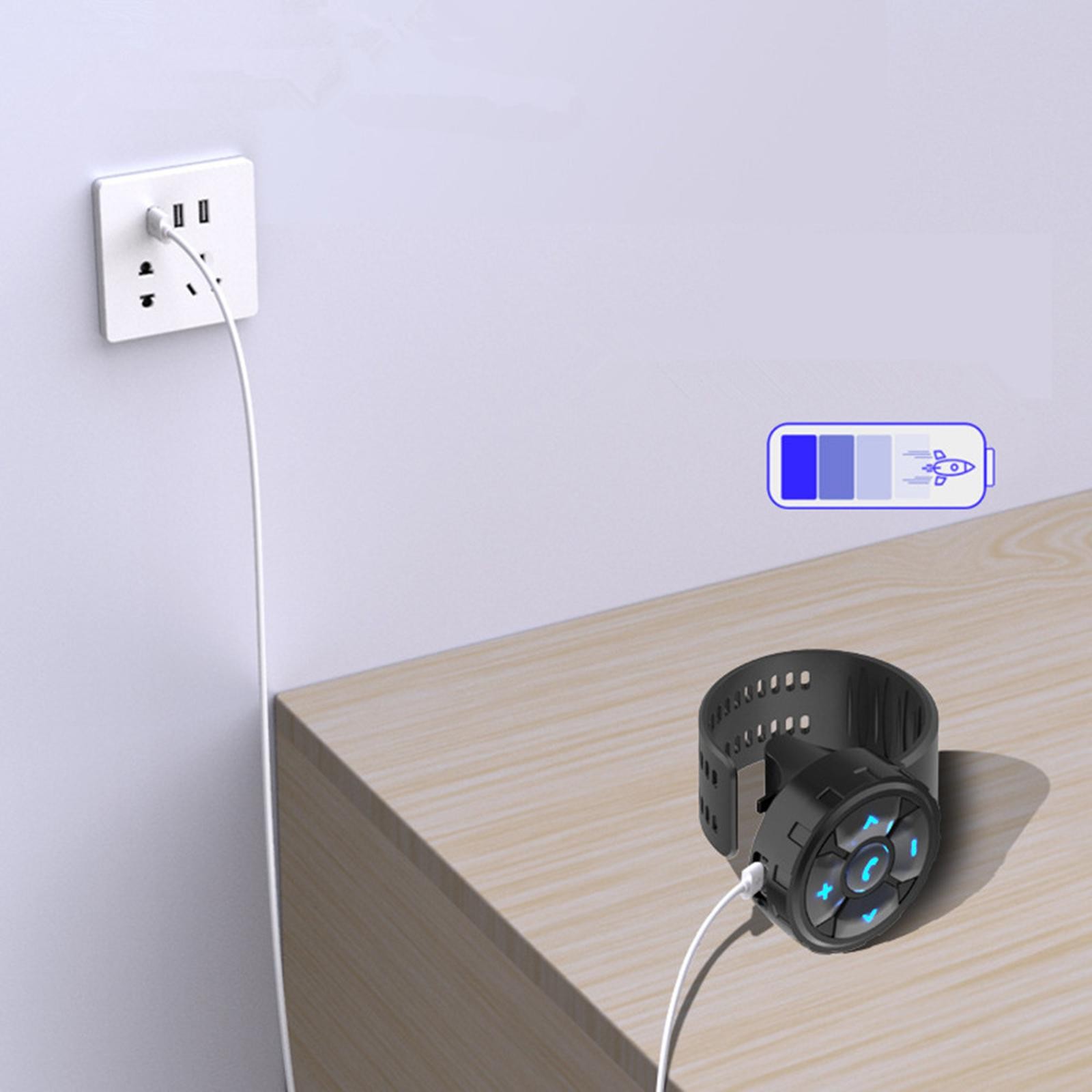 New Wireless Bluetooth Motorcycle Steering Wheel Media Remote Control Waterproof